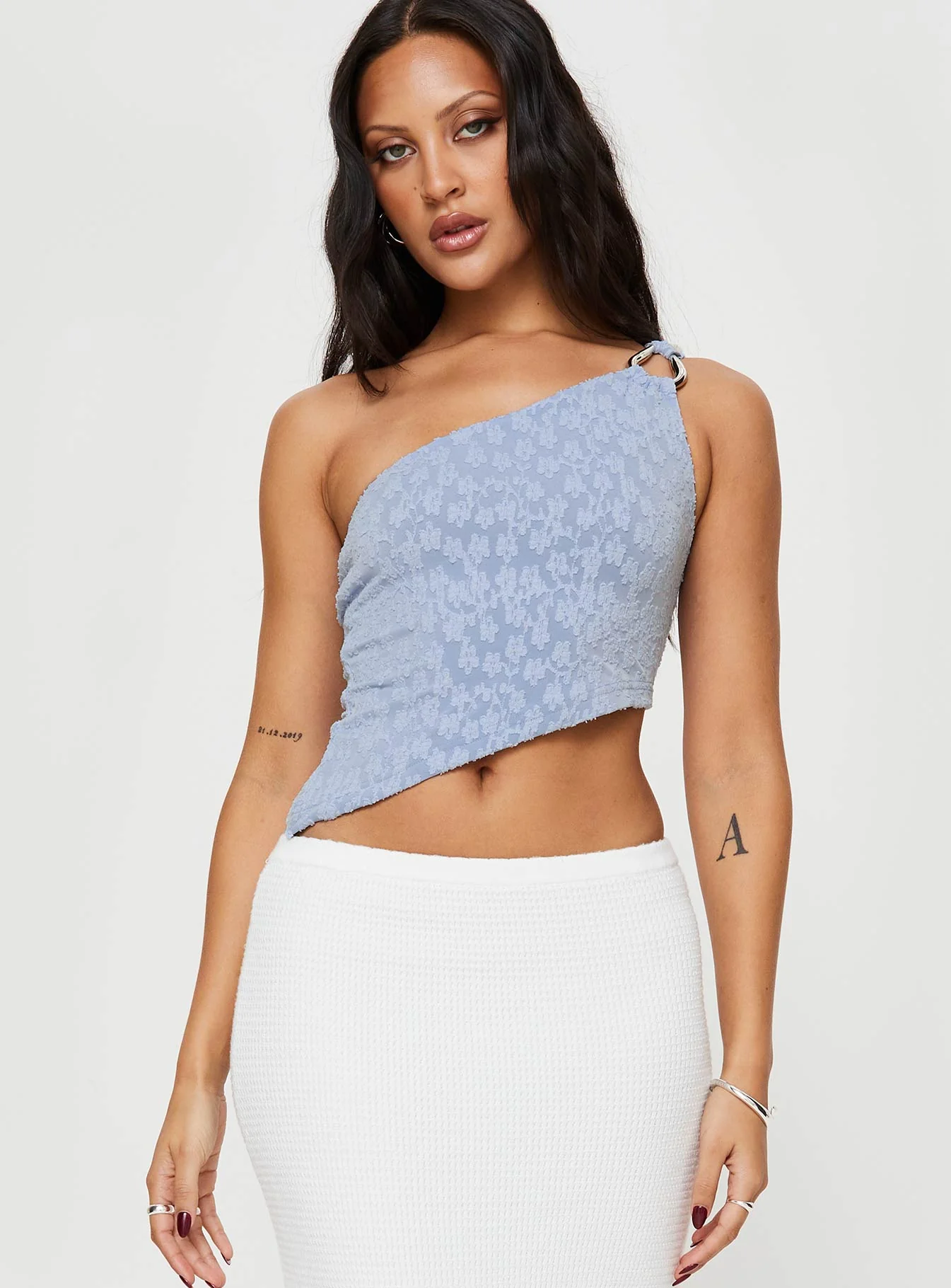 Toomba One Shoulder Top Blue - Image 2