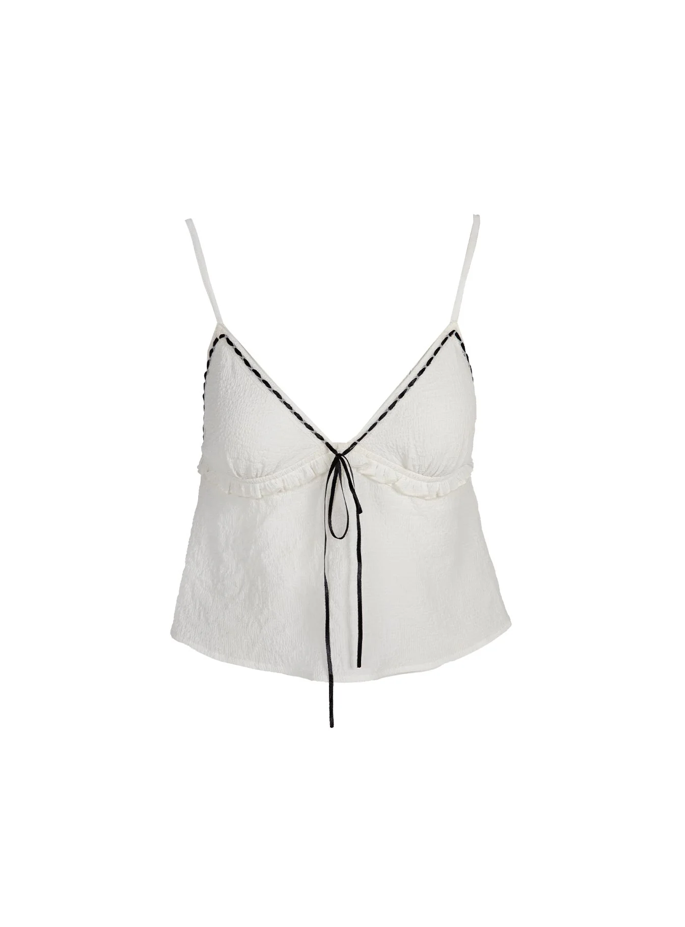 Trevani Ribbon Cami Ivory - Image 5