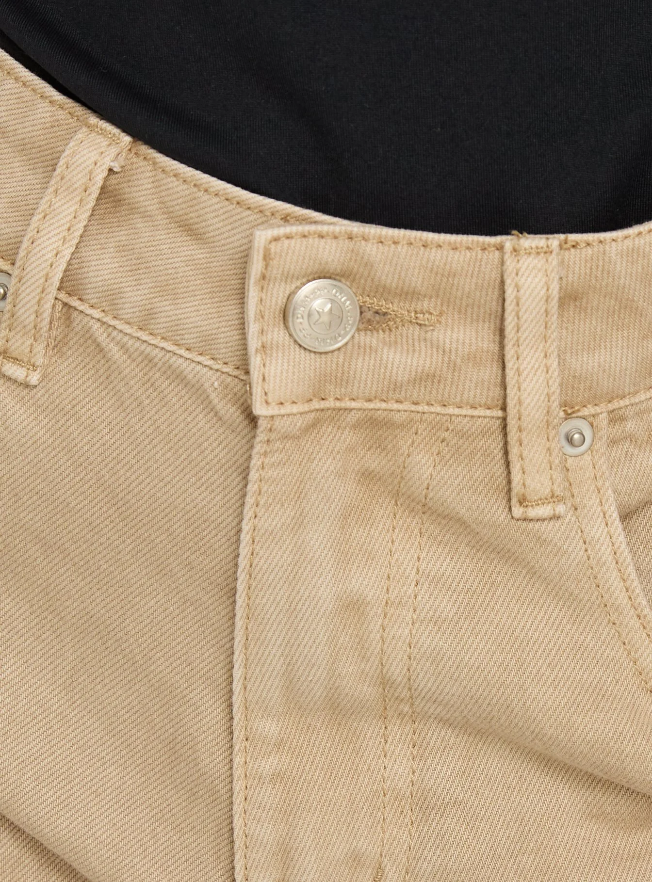 Tropicana Denim Shorts Tan - Image 6