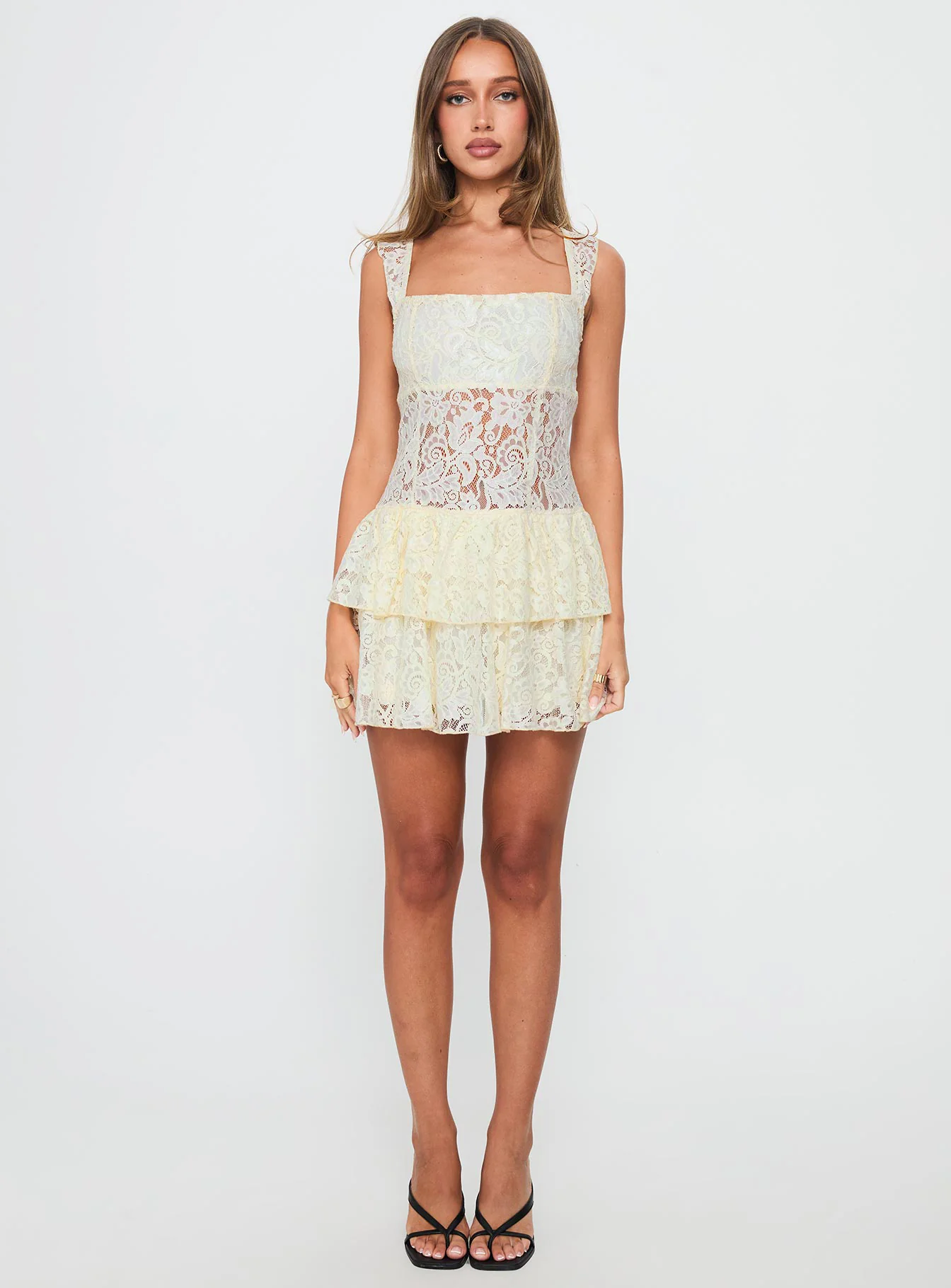 True Connections Lace Playsuit Cream - Image 7