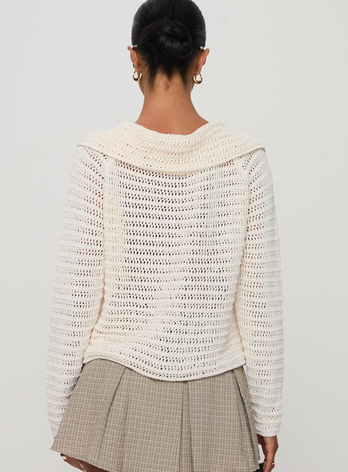 Tuscon Crochet Sweater White - Image 5
