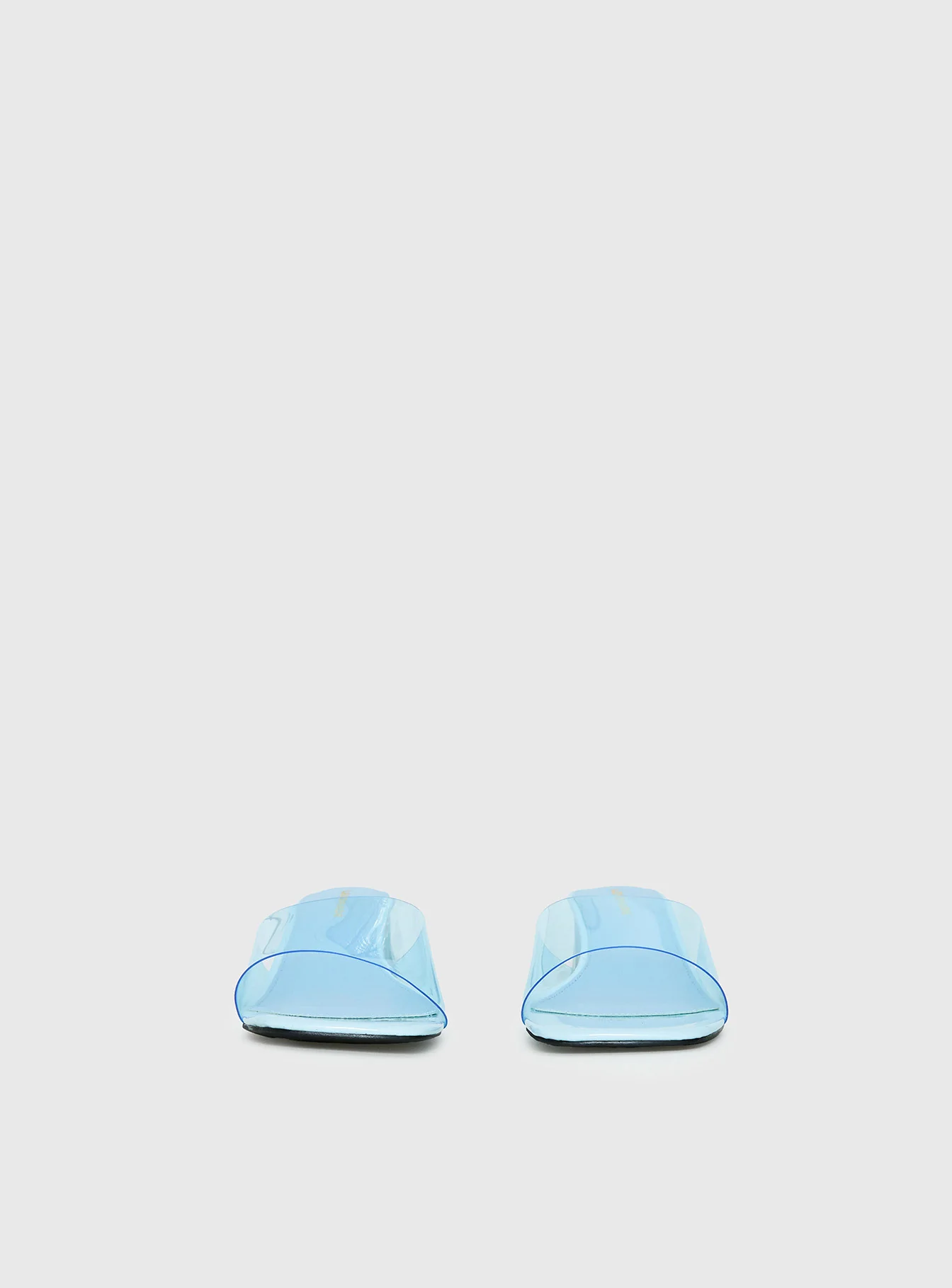 Uchee Clear Wedge Heels Blue - Image 4