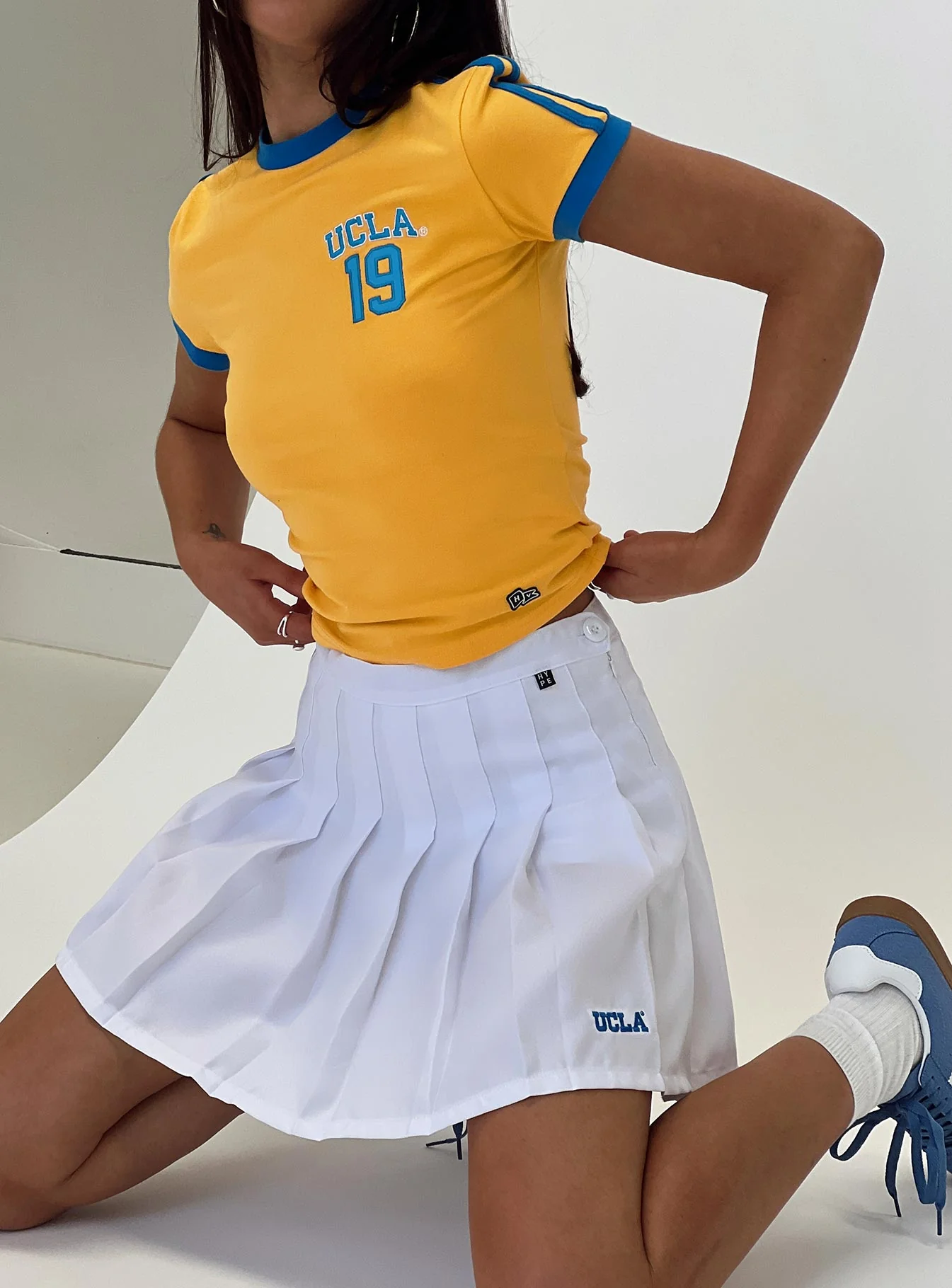 UCLA Goalie Baby Tee Yellow - Image 8