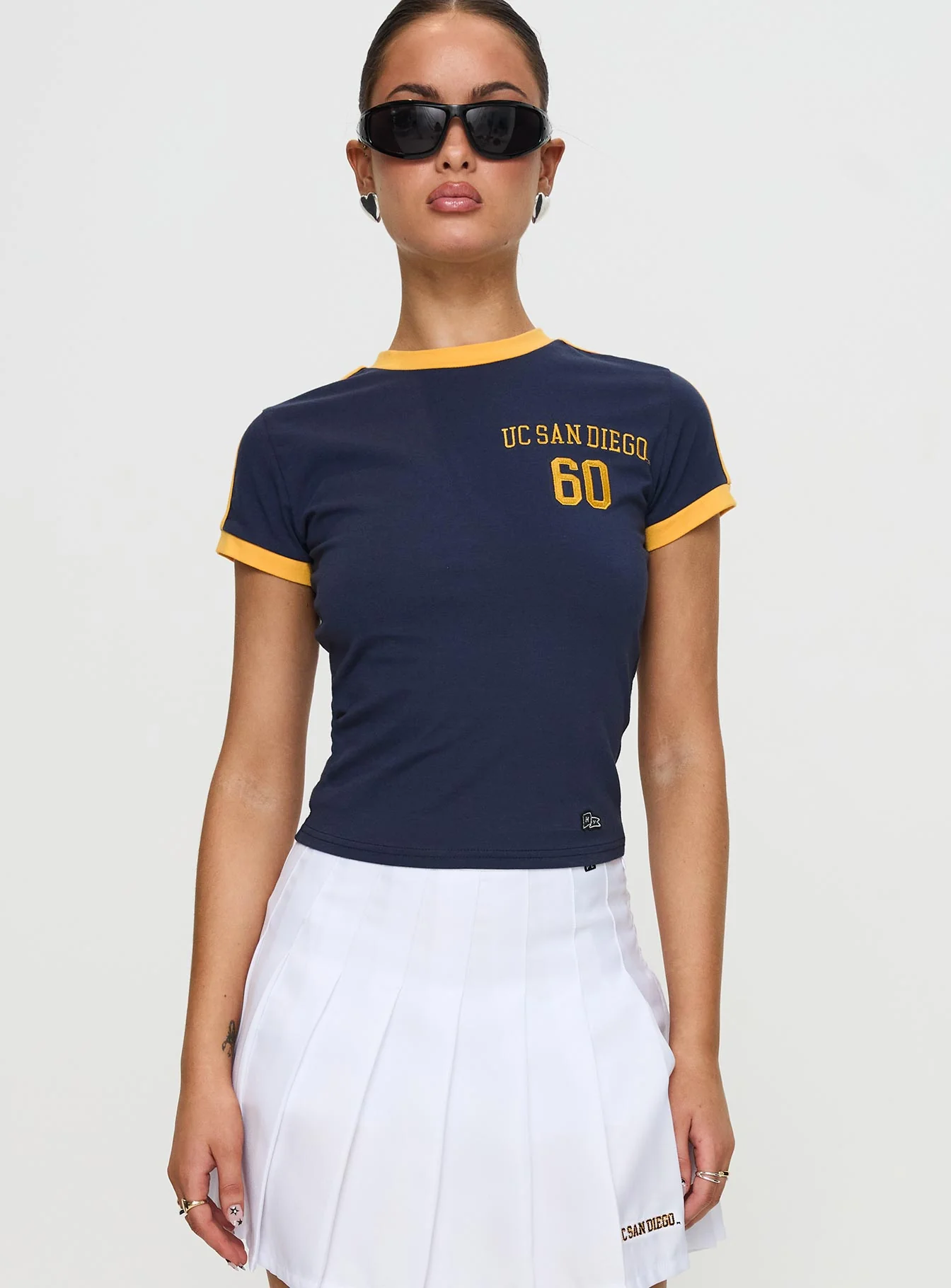 UCSD Goalie Baby Tee Navy - Image 2