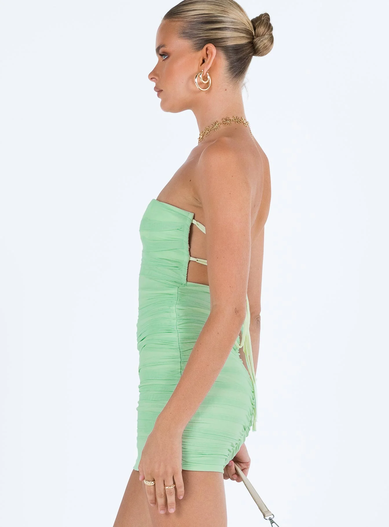 Undiscovered Mini Dress Sage - Image 4