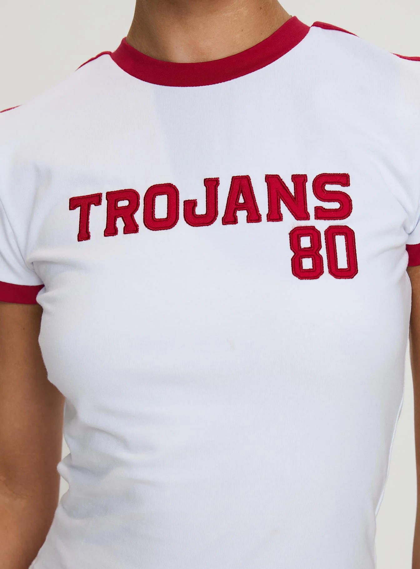 USC Goalie Baby Tee White - Image 6