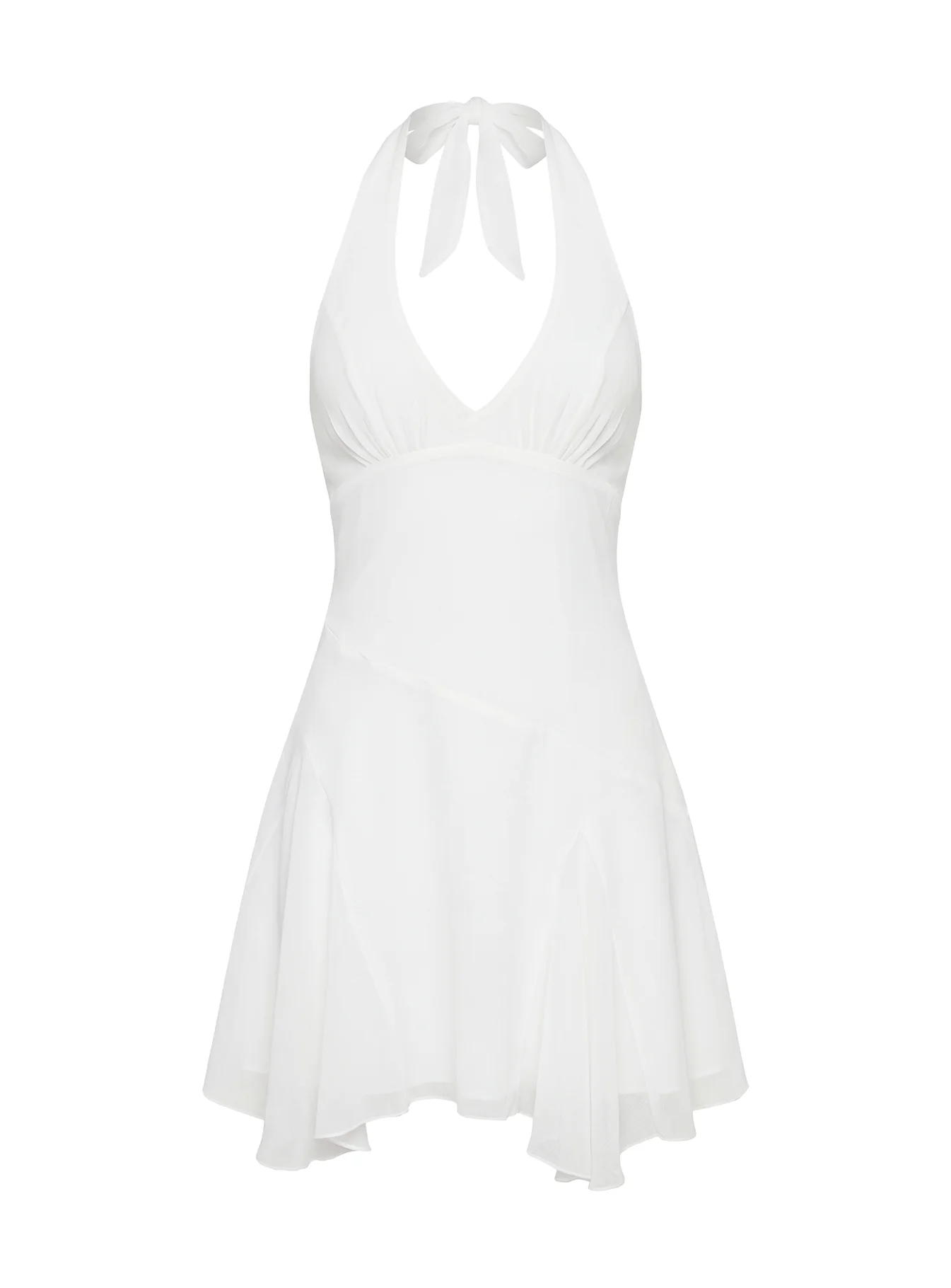 Valorie Halter Mini Dress White - Image 10