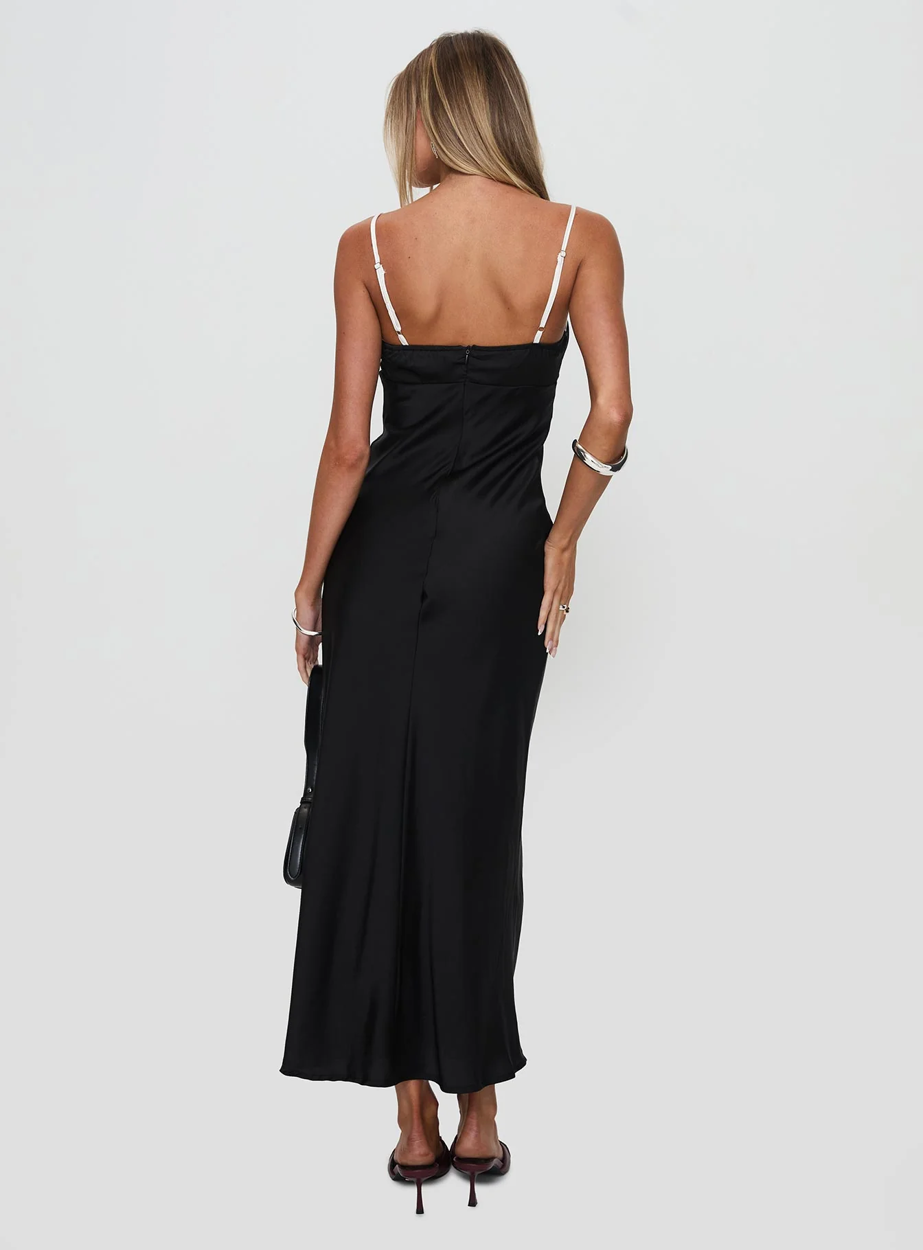 Vasiliki Maxi Dress Black / White - Image 5