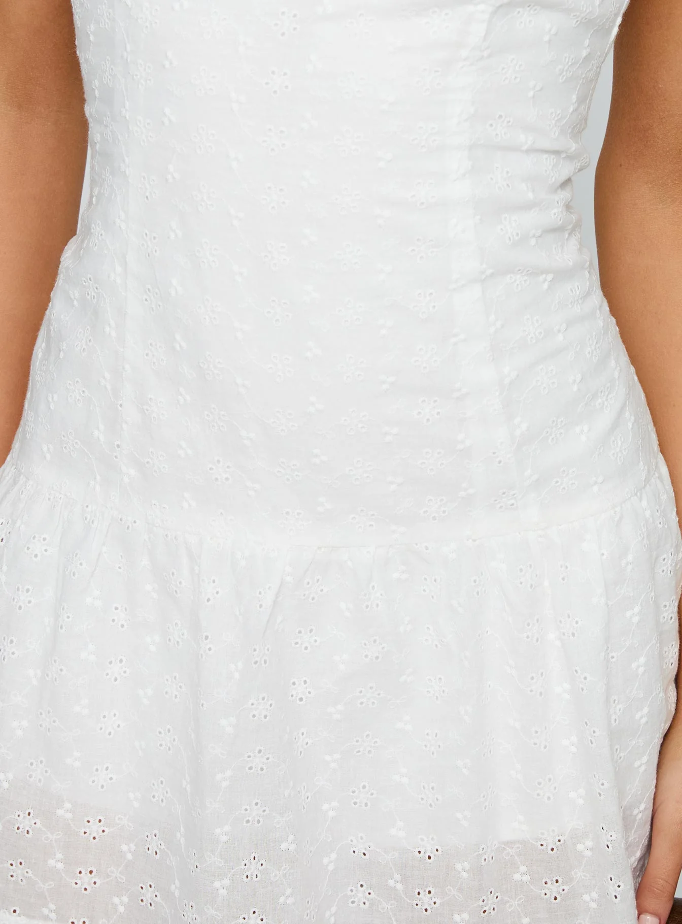 Veyla Frill Playsuit White - Image 6