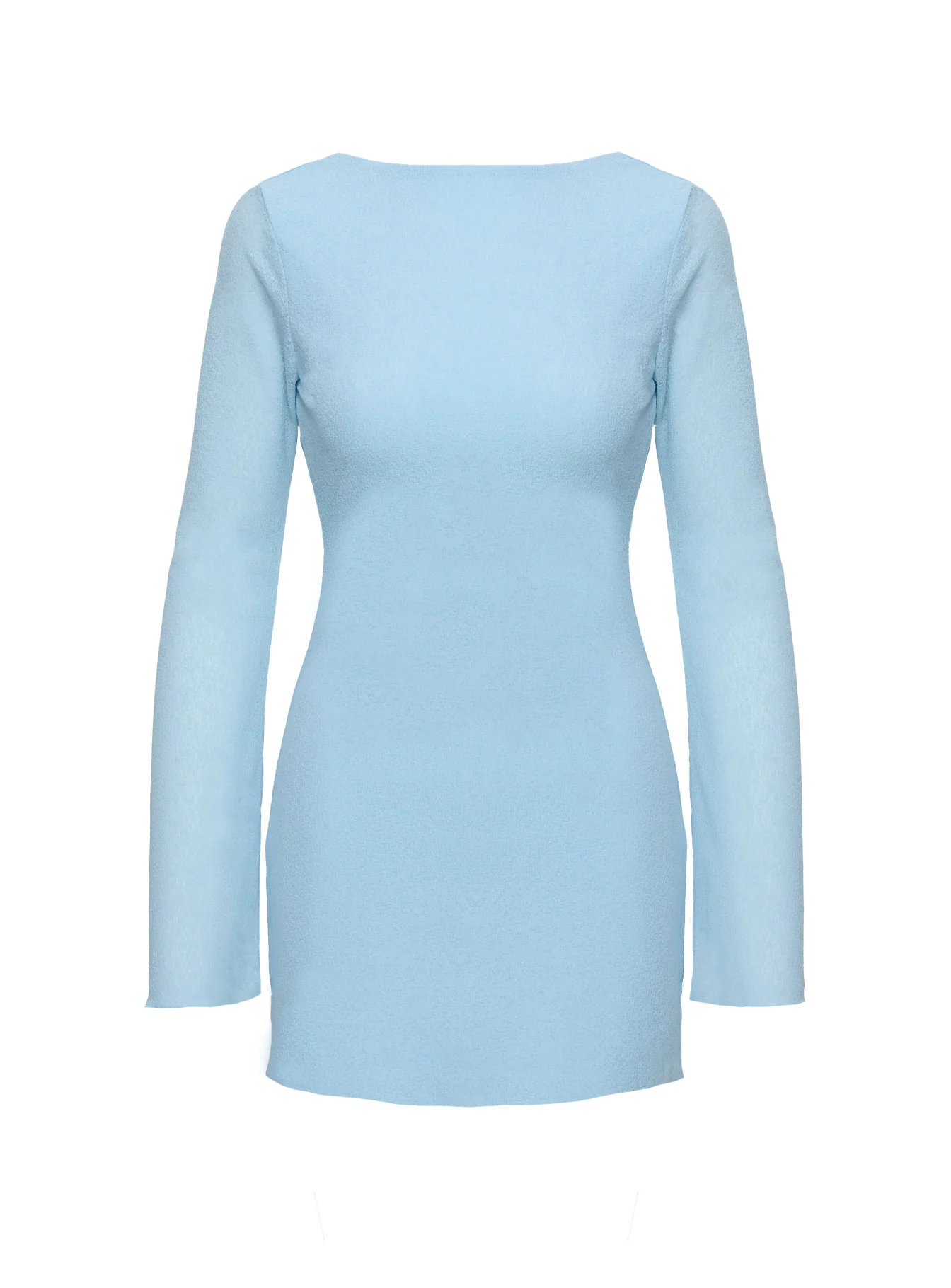 Visualize Long Sleeve Mini Dress Light Blue - Image 5