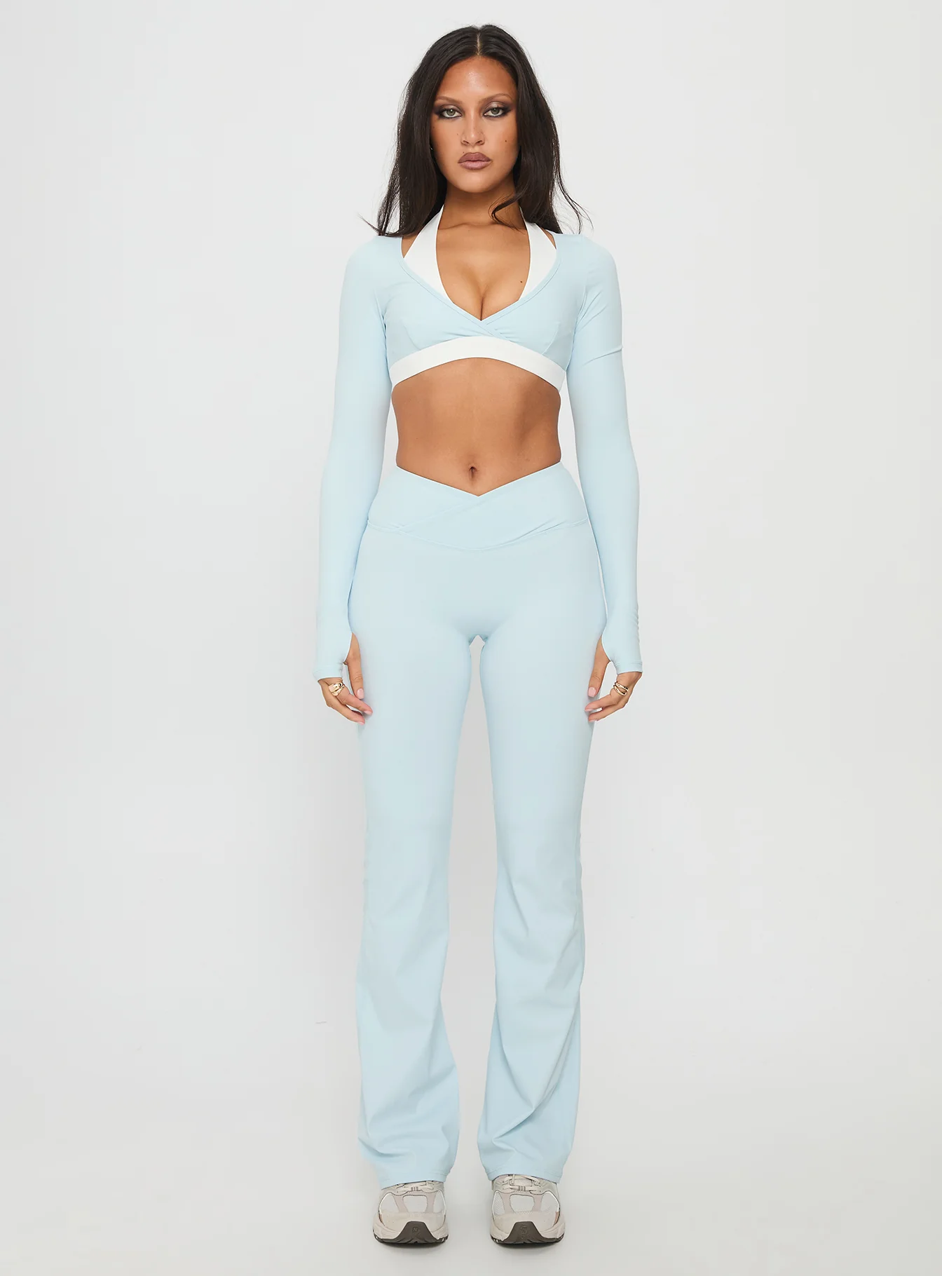 Vitality Long Sleeve Active Crop Blue - Image 7