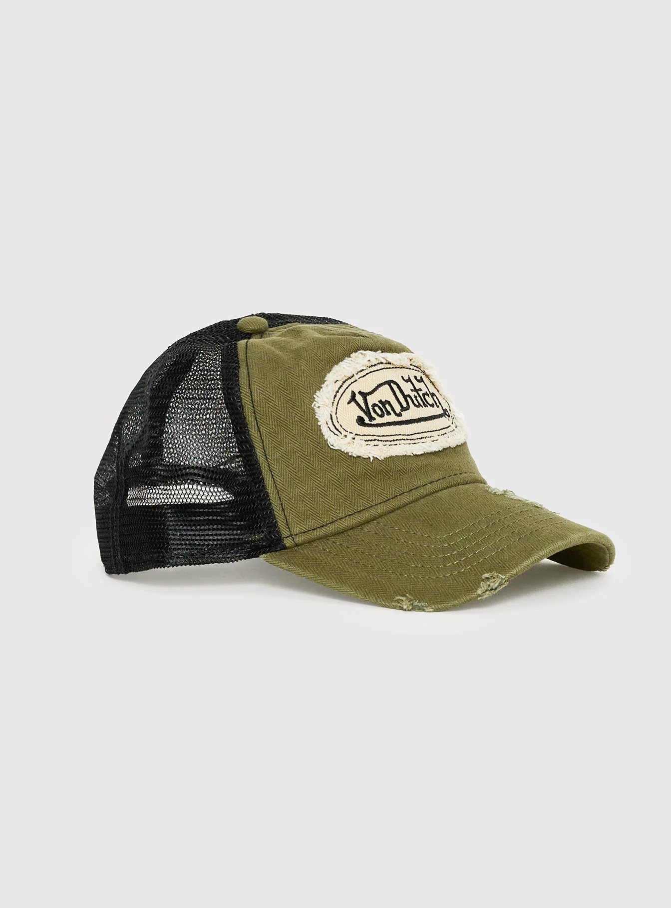 Von Dutch Denim Trucker Hat Vintage Green - Image 3