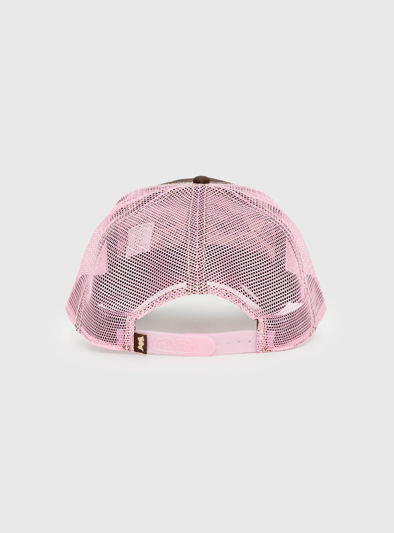 Von Dutch Staple Trucker Hat Brown / Pink - Image 4