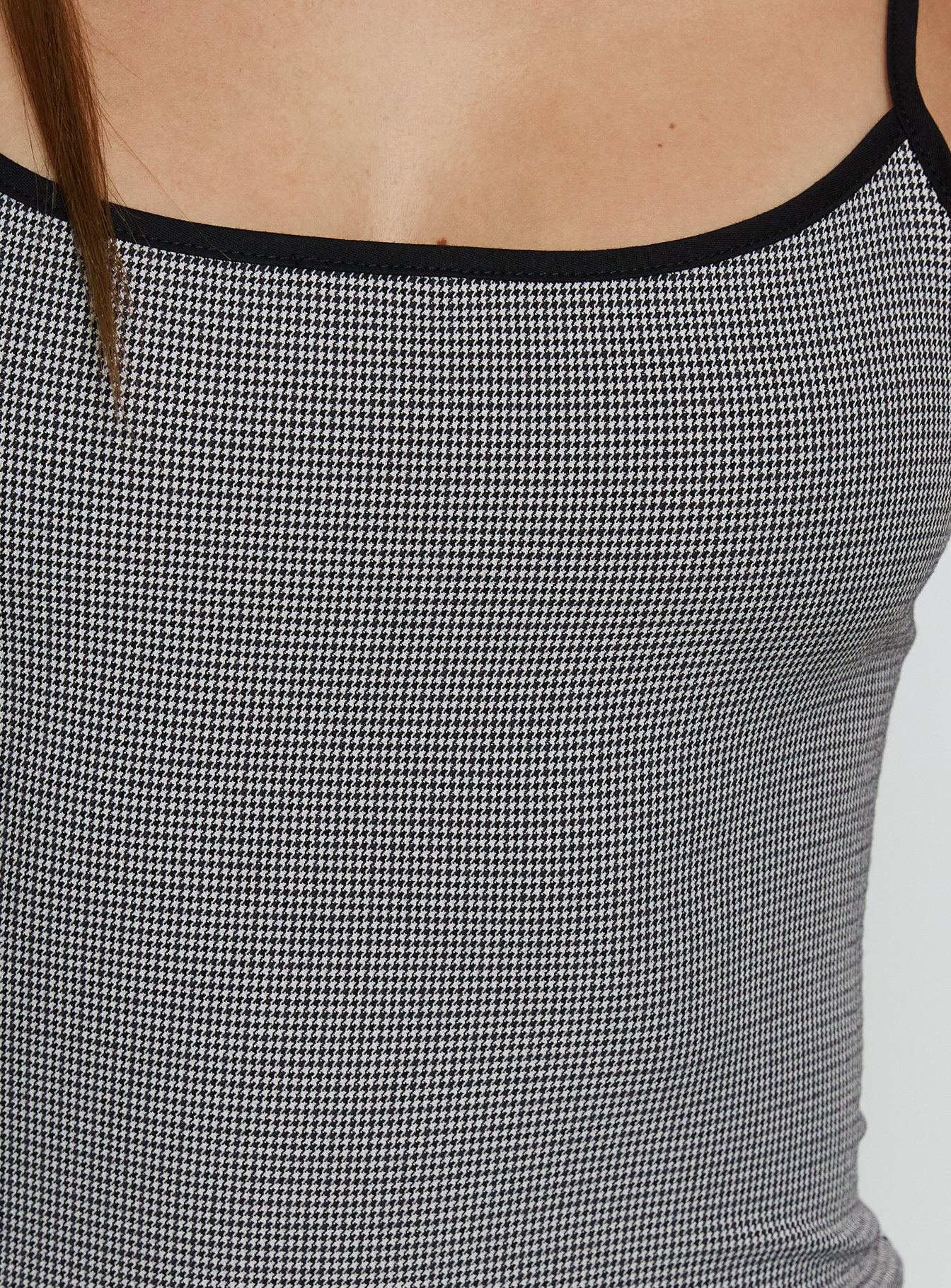 Voyage Mini Dress Noir Gingham - Image 6