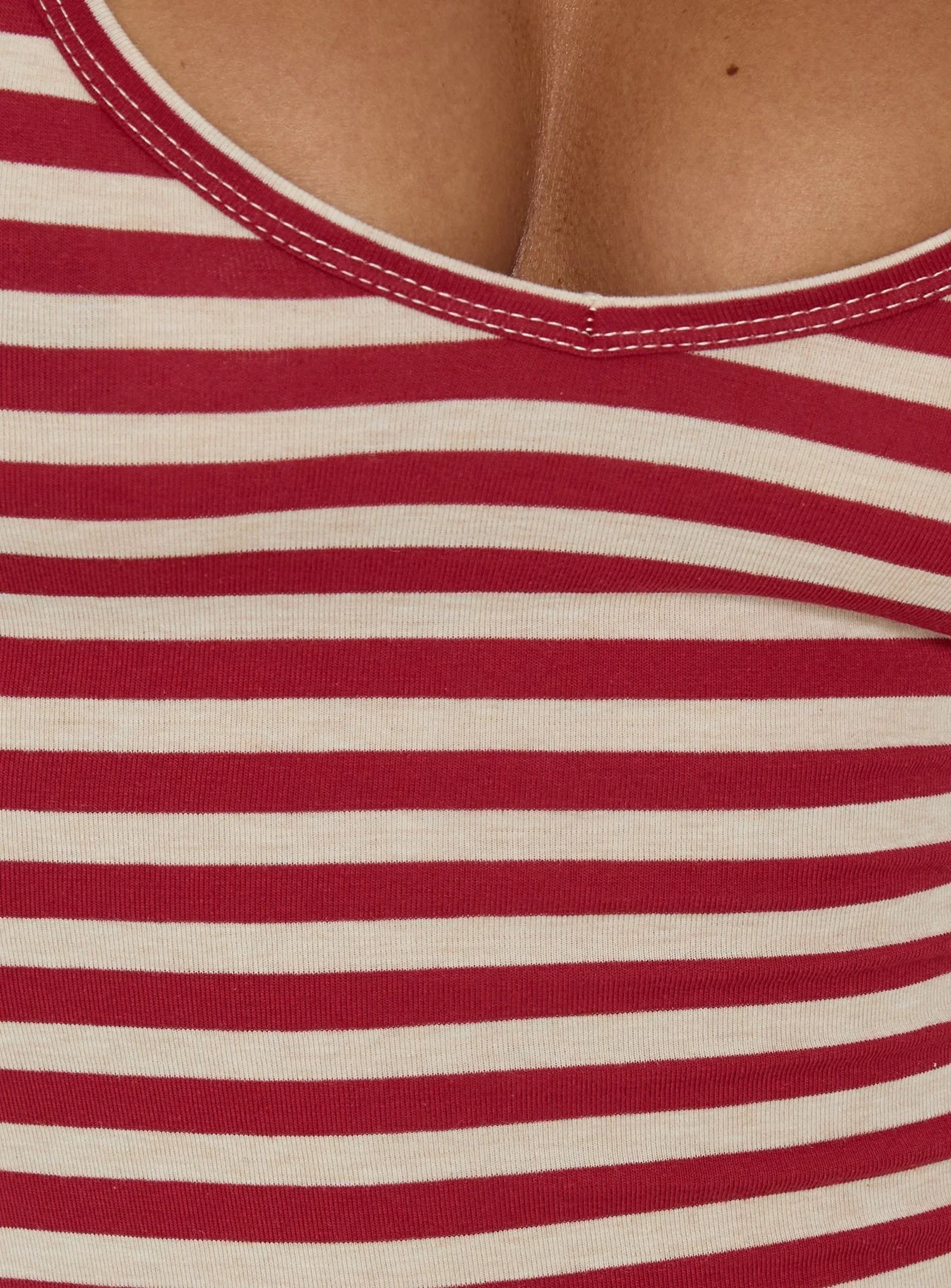 Watch Me Leave Halter Playsuit Red / White Stripe - Image 6