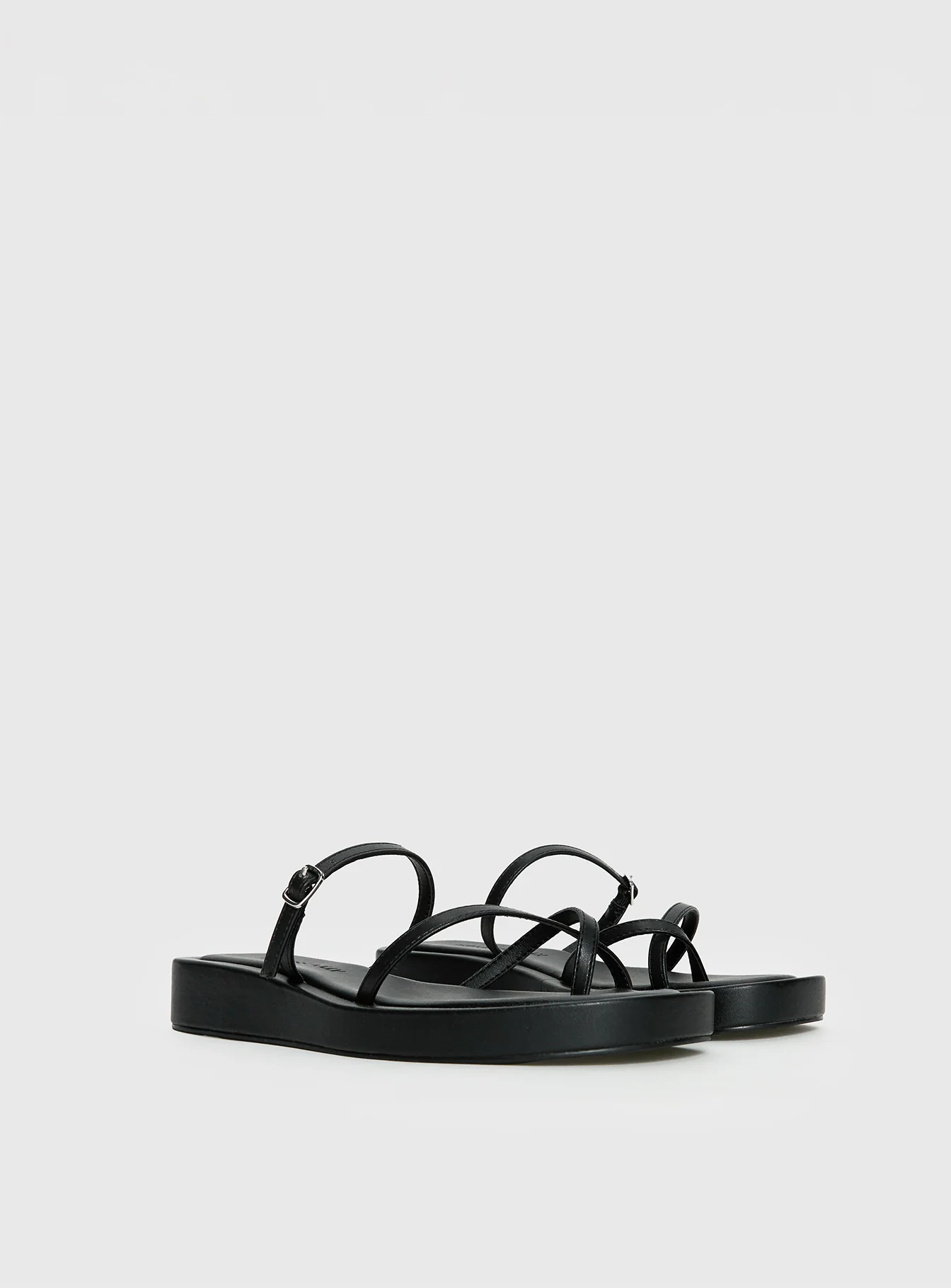 Riki Mini Belt Sandals Black - Image 2