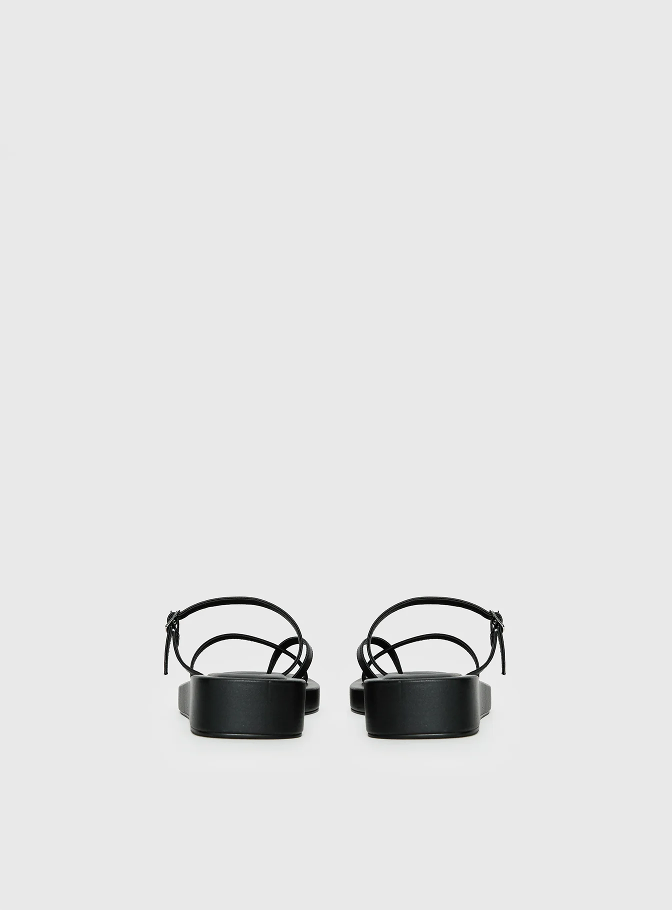Riki Mini Belt Sandals Black - Image 4