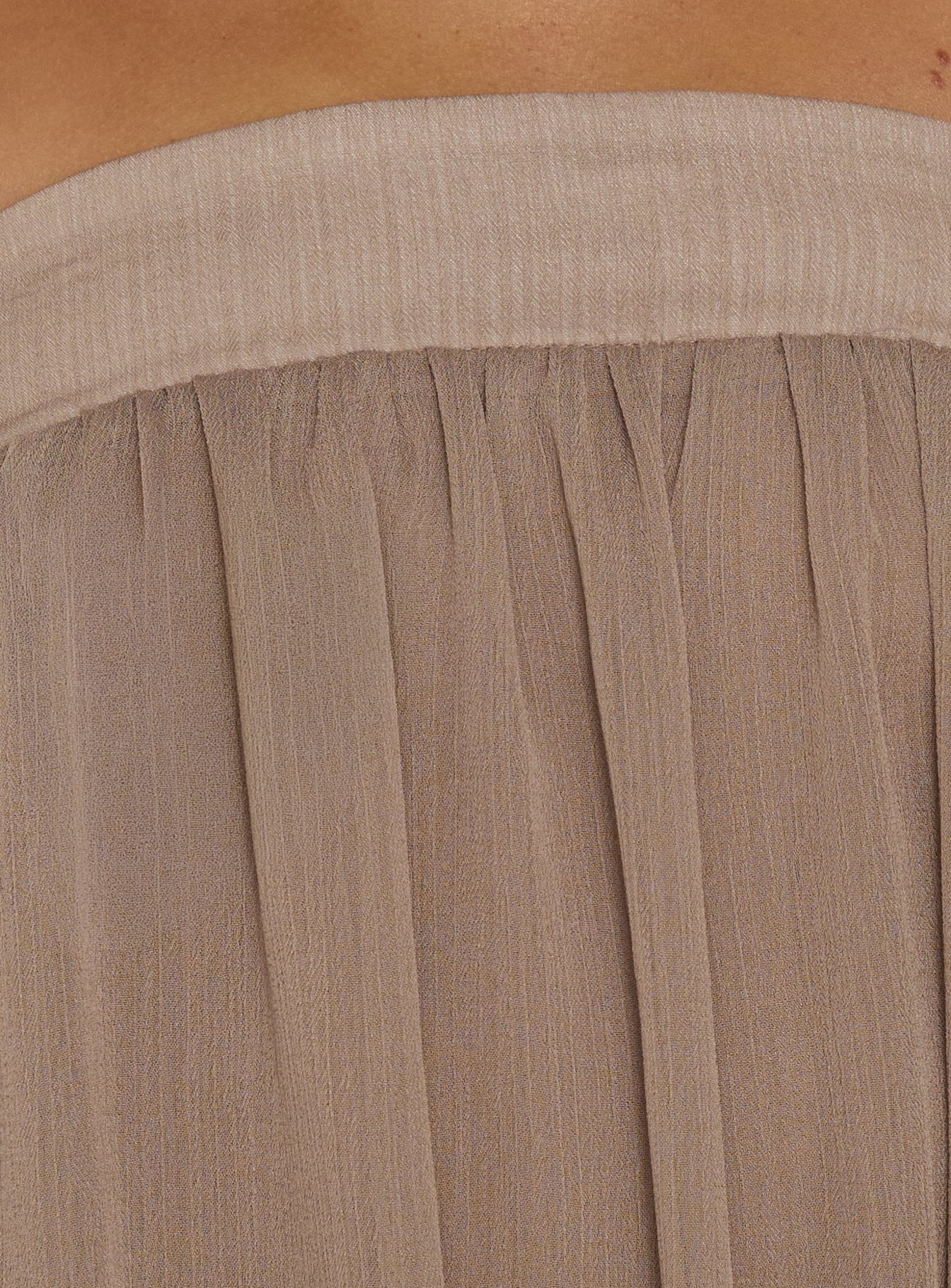 We Belong Together Strapless Blouson Mini Dress Mushroom - Image 6