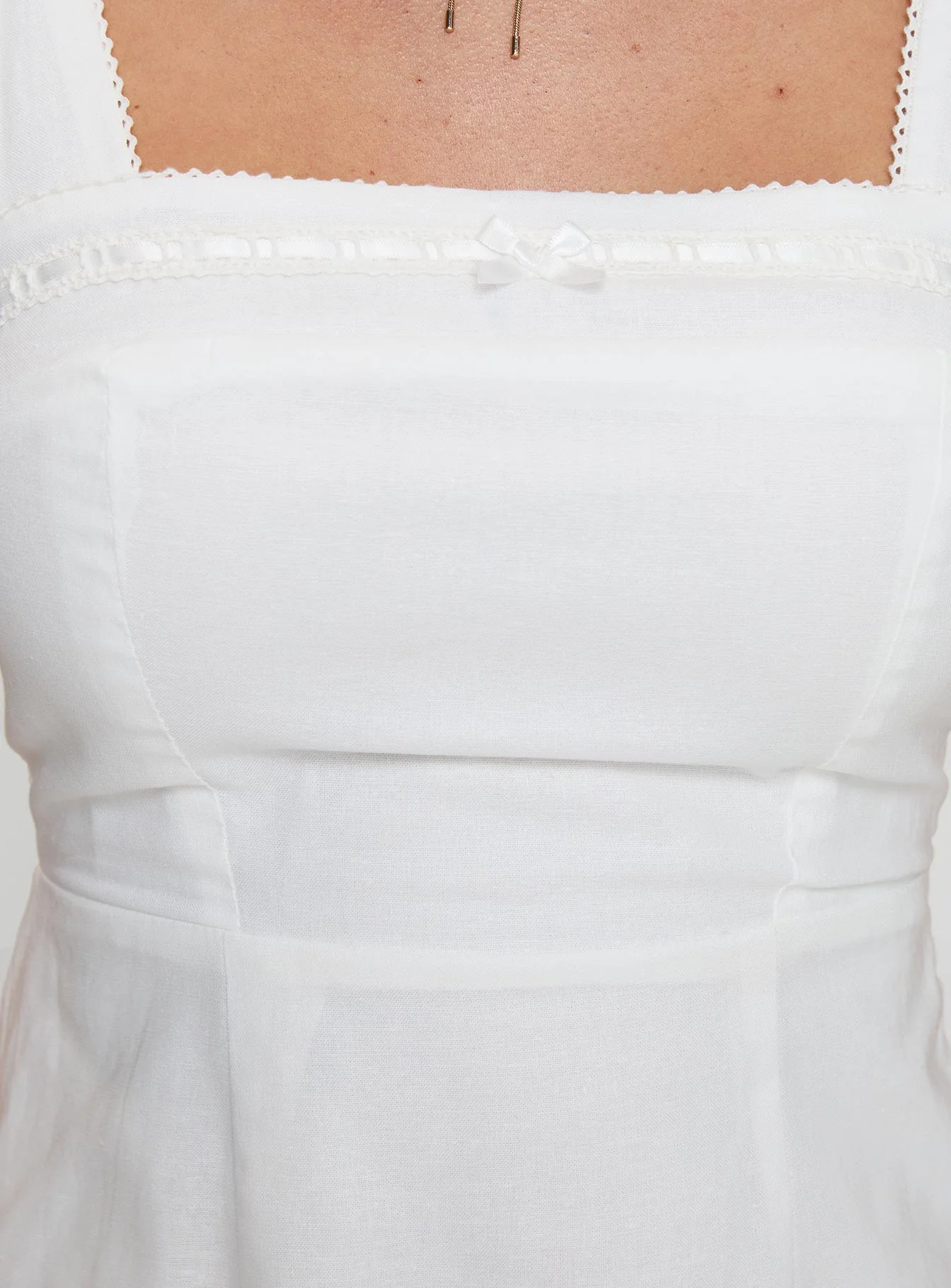 Weavery Mini Dress White - Image 6
