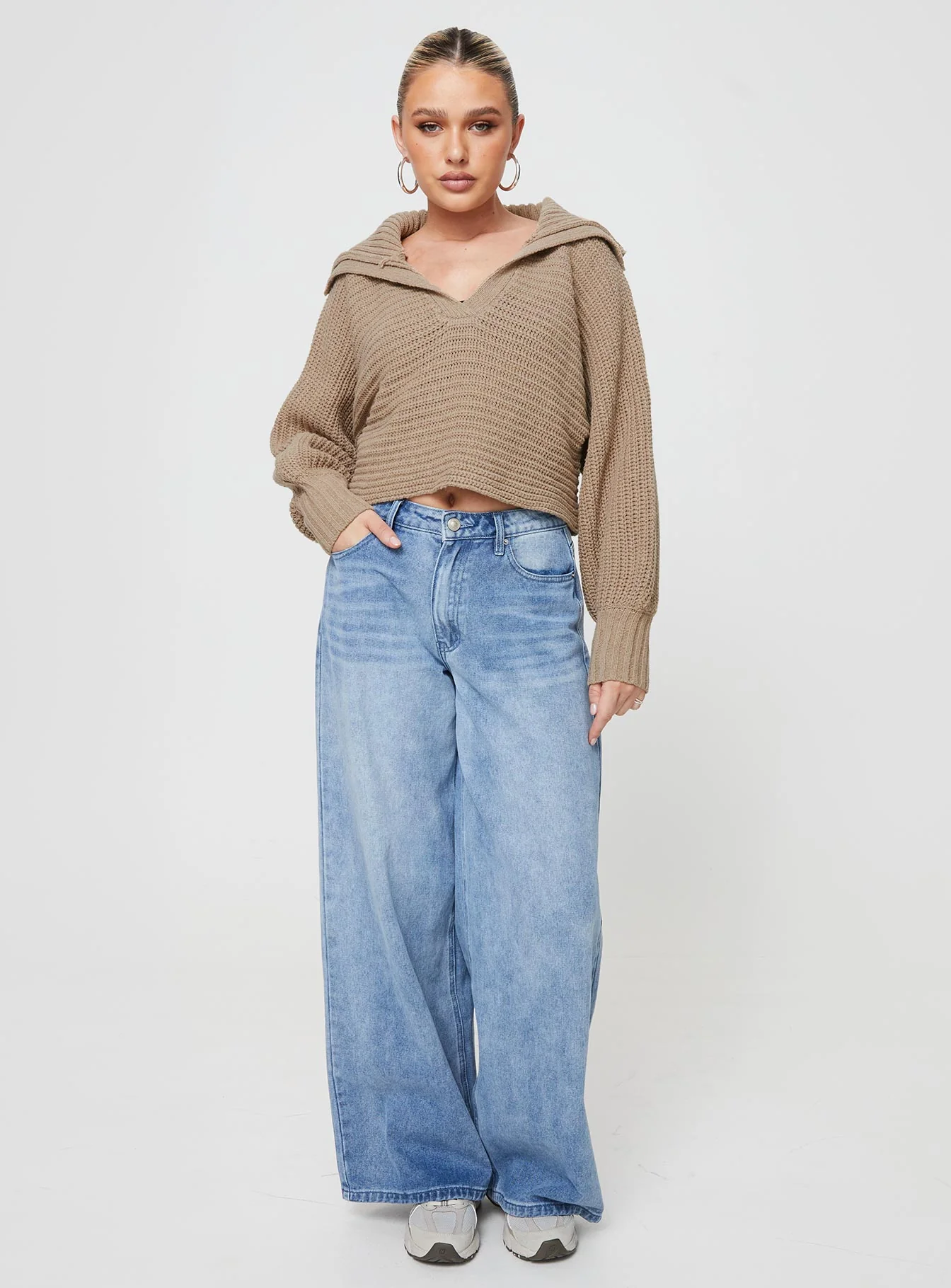 Wester Ribbed Sweater Mocha - Image 3