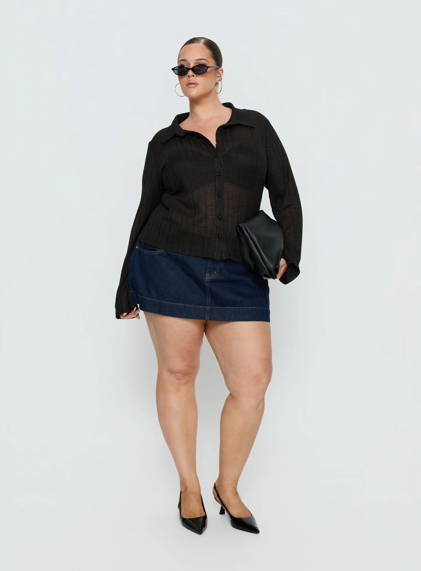 When You Sleep Long Sleeve Top Black Curve - Image 3