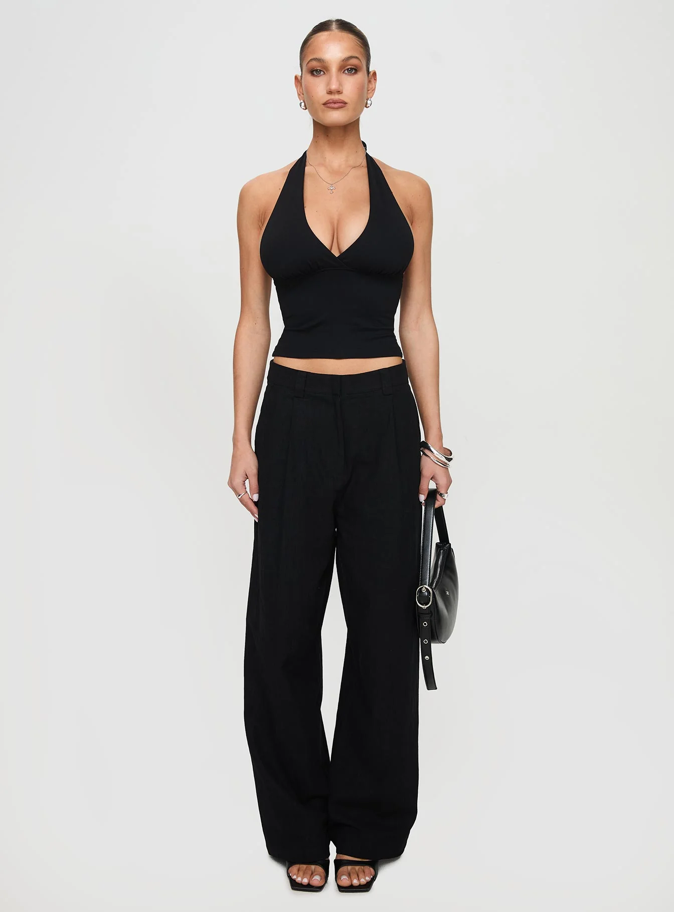 Whimsy Halter Top Black Petite - Image 7