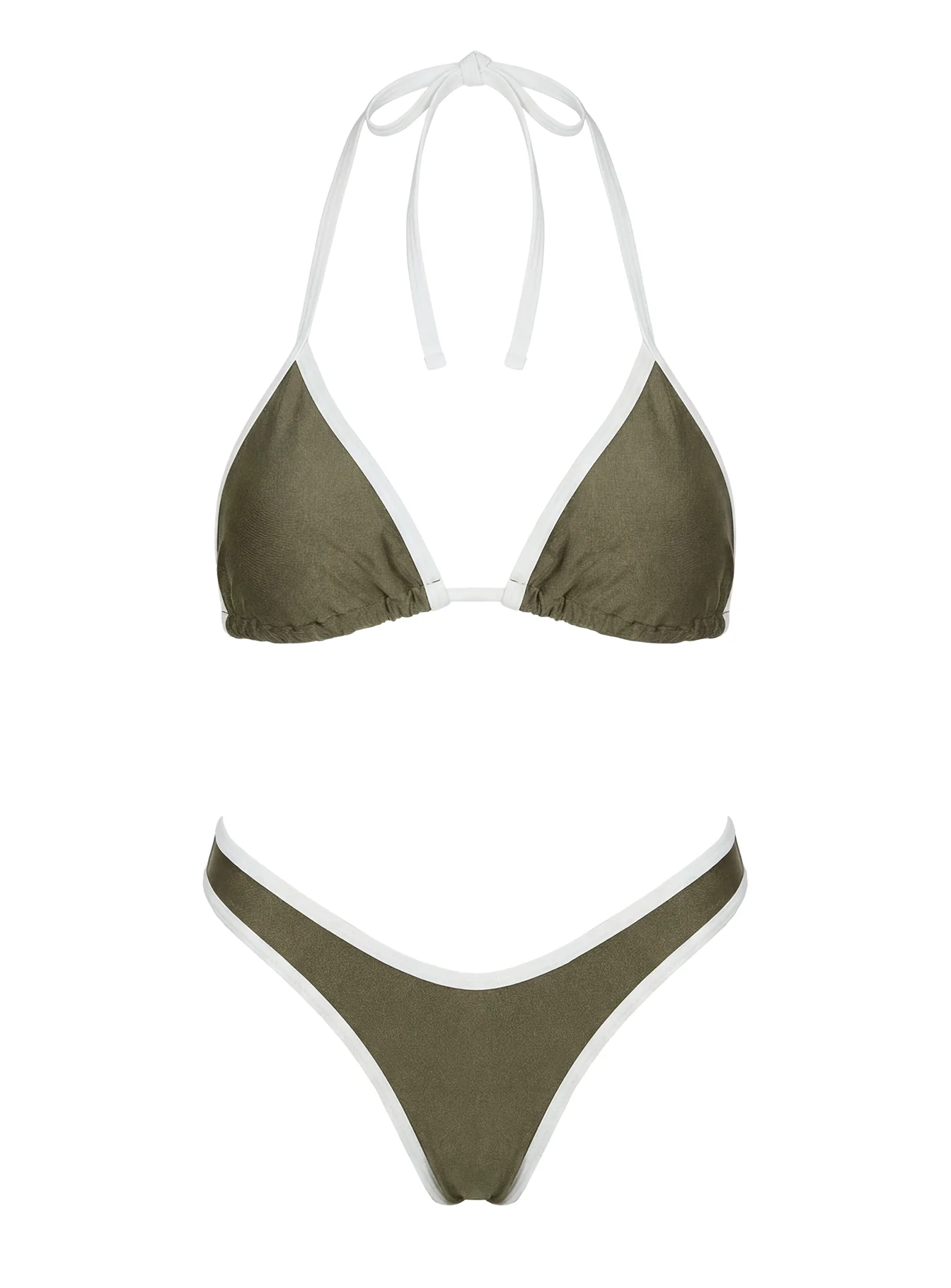 Wildfire Waves Triangle Bikini Top Green - Image 5