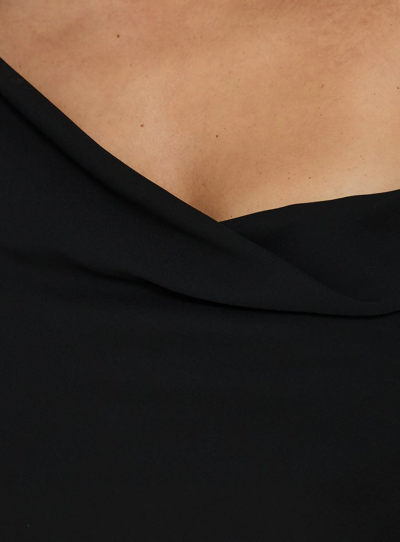 Winding Roads Layered Asymmetrical Top Black - Image 6