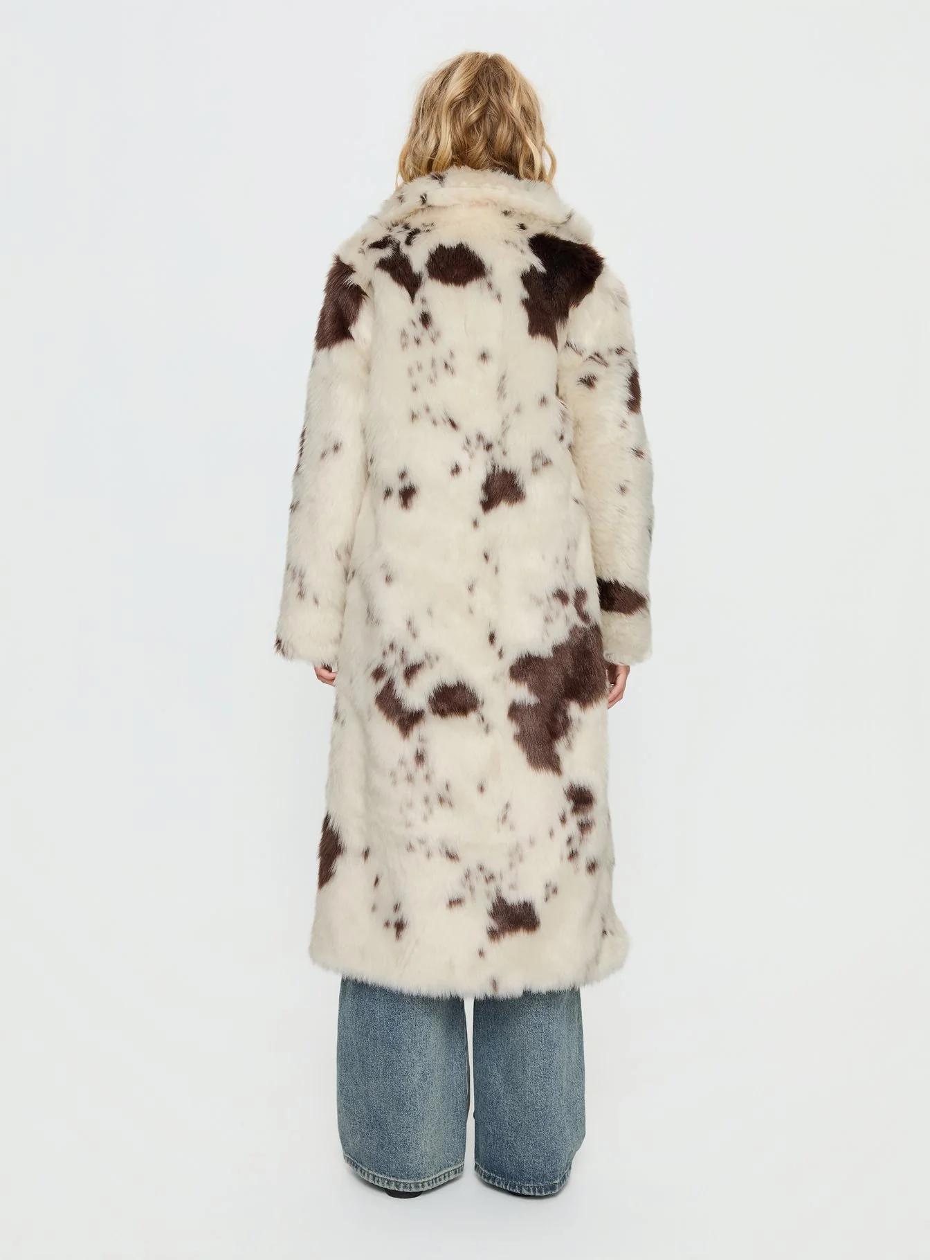Winter Breeze Faux Fur Coat Multi - Image 6