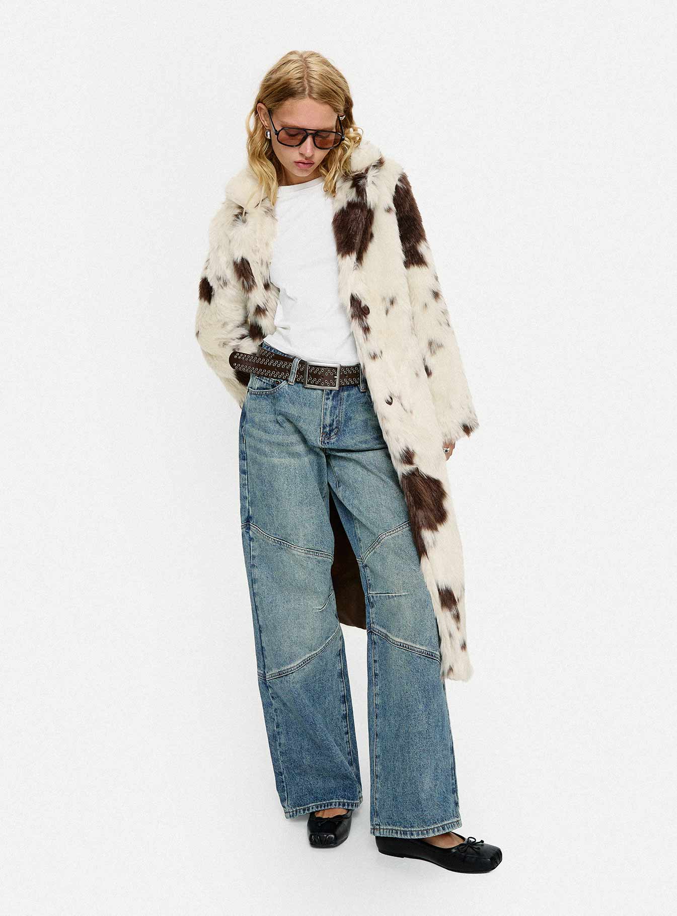 Winter Breeze Faux Fur Coat Multi - Image 9