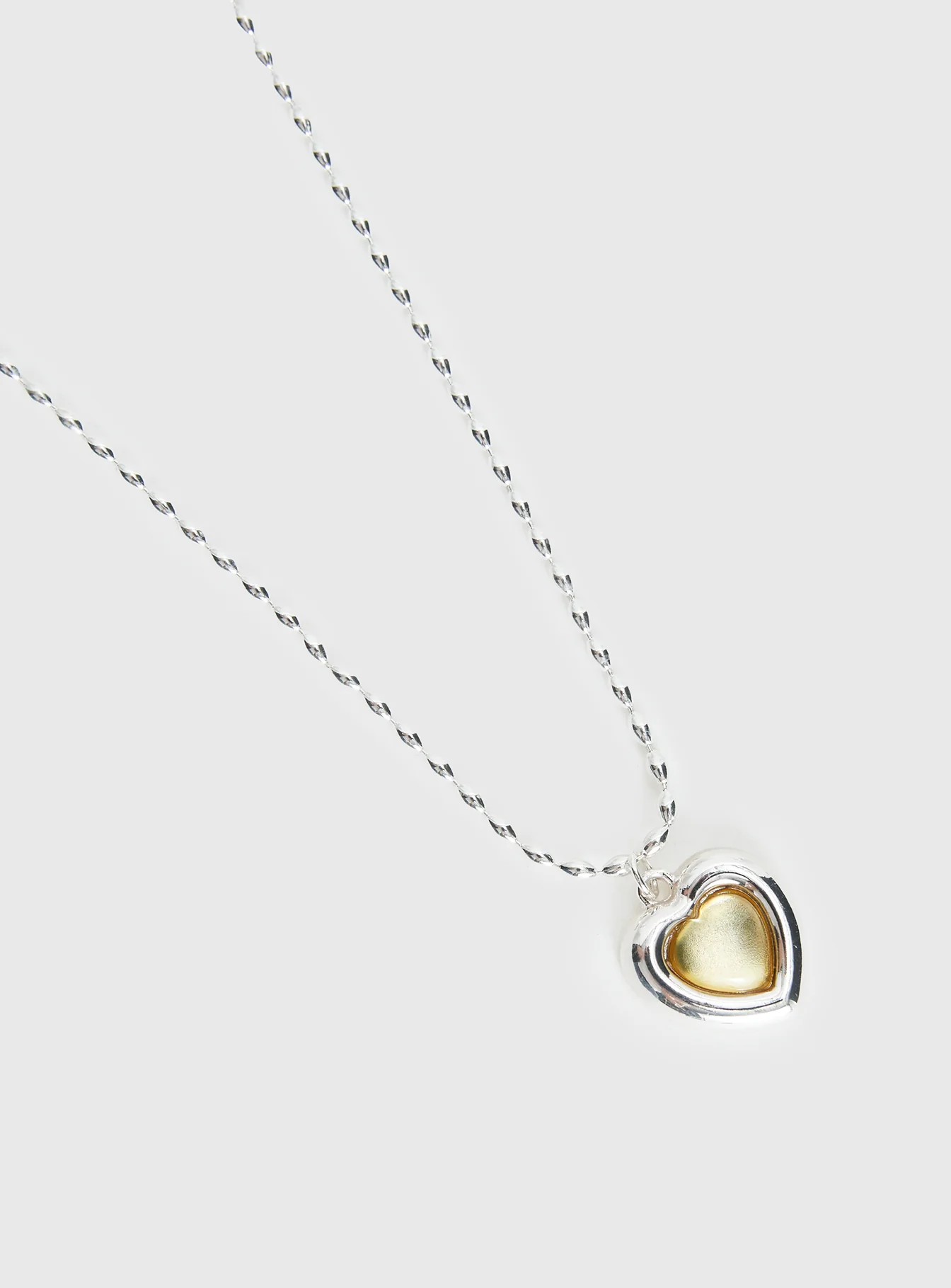 Wishes Granted Dainty Pendant Necklace Silver / Yellow - Image 3