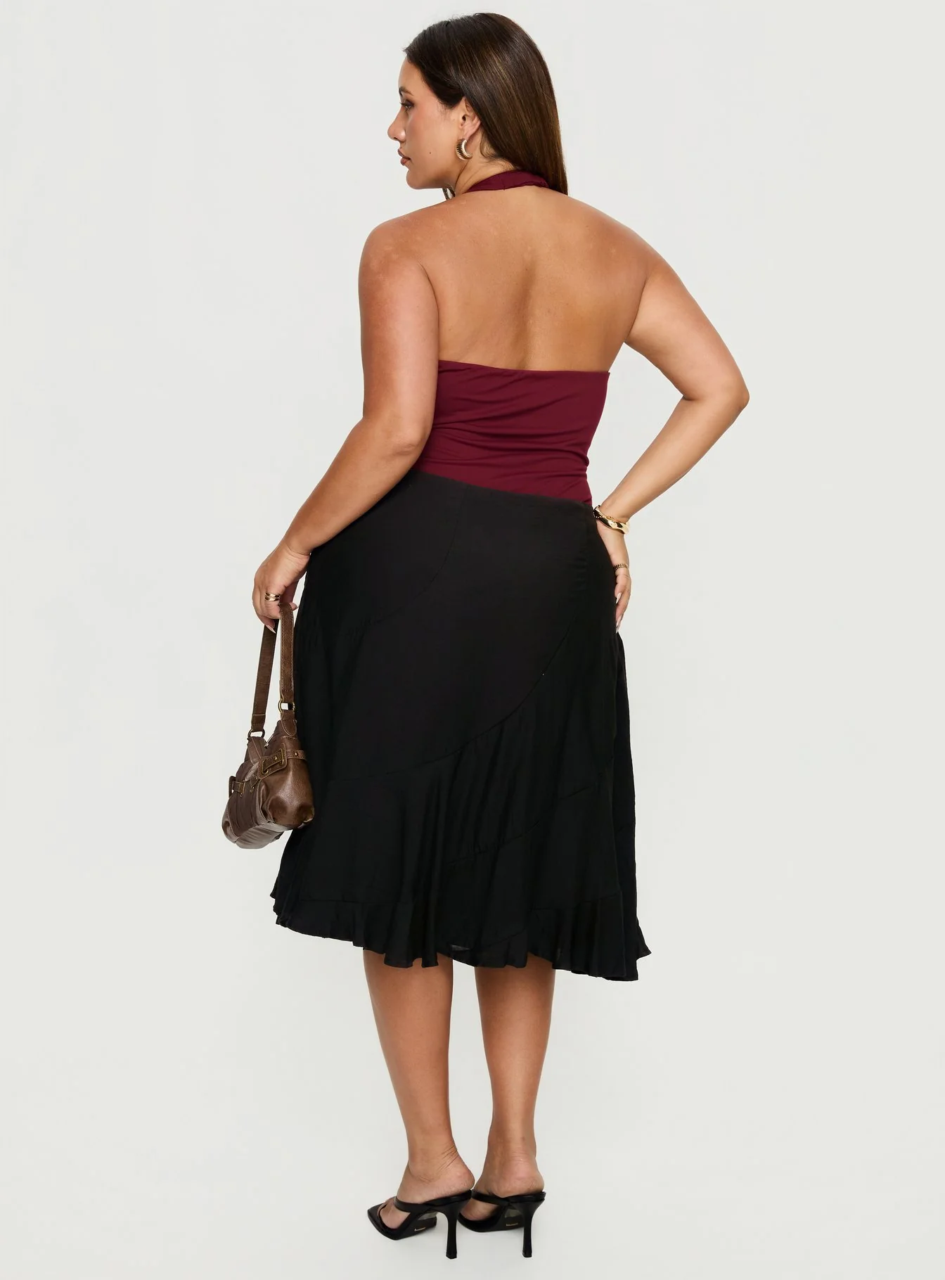 With Kindness Midi Skirt Black Curve - Image 5