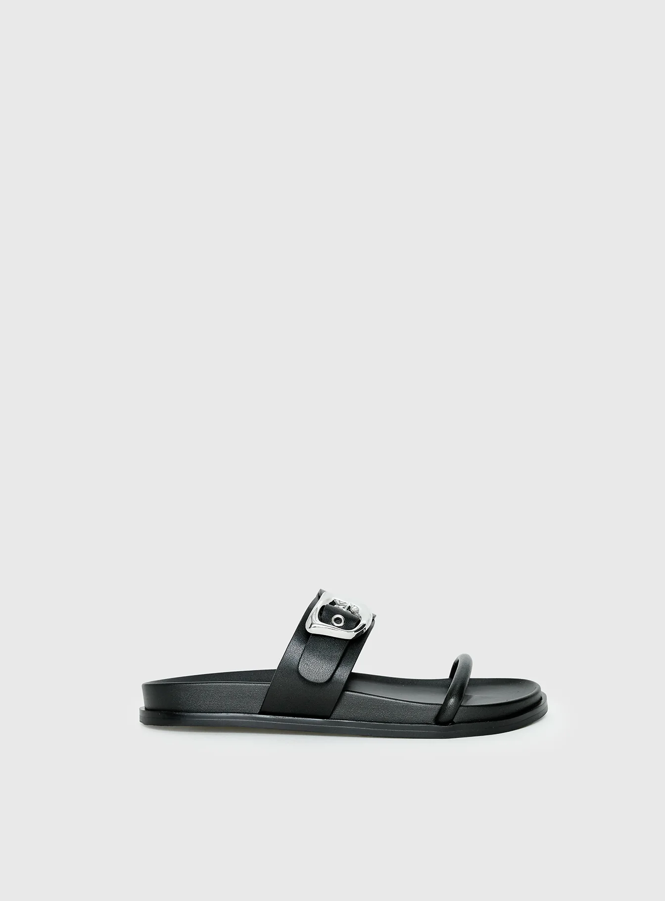 Worth It Buckle Detail Sandals Black - Image 3