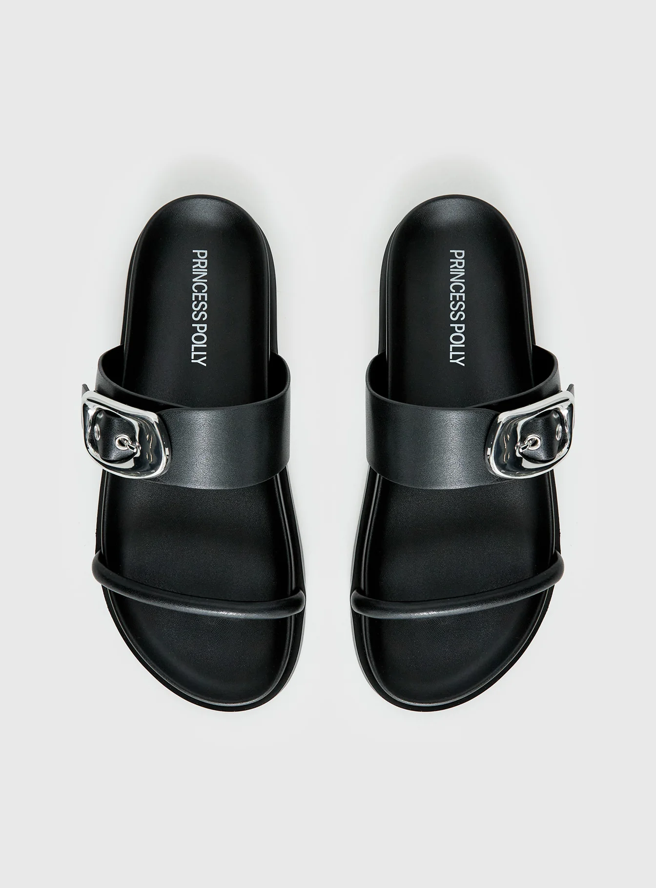 Worth It Buckle Detail Sandals Black - Image 7