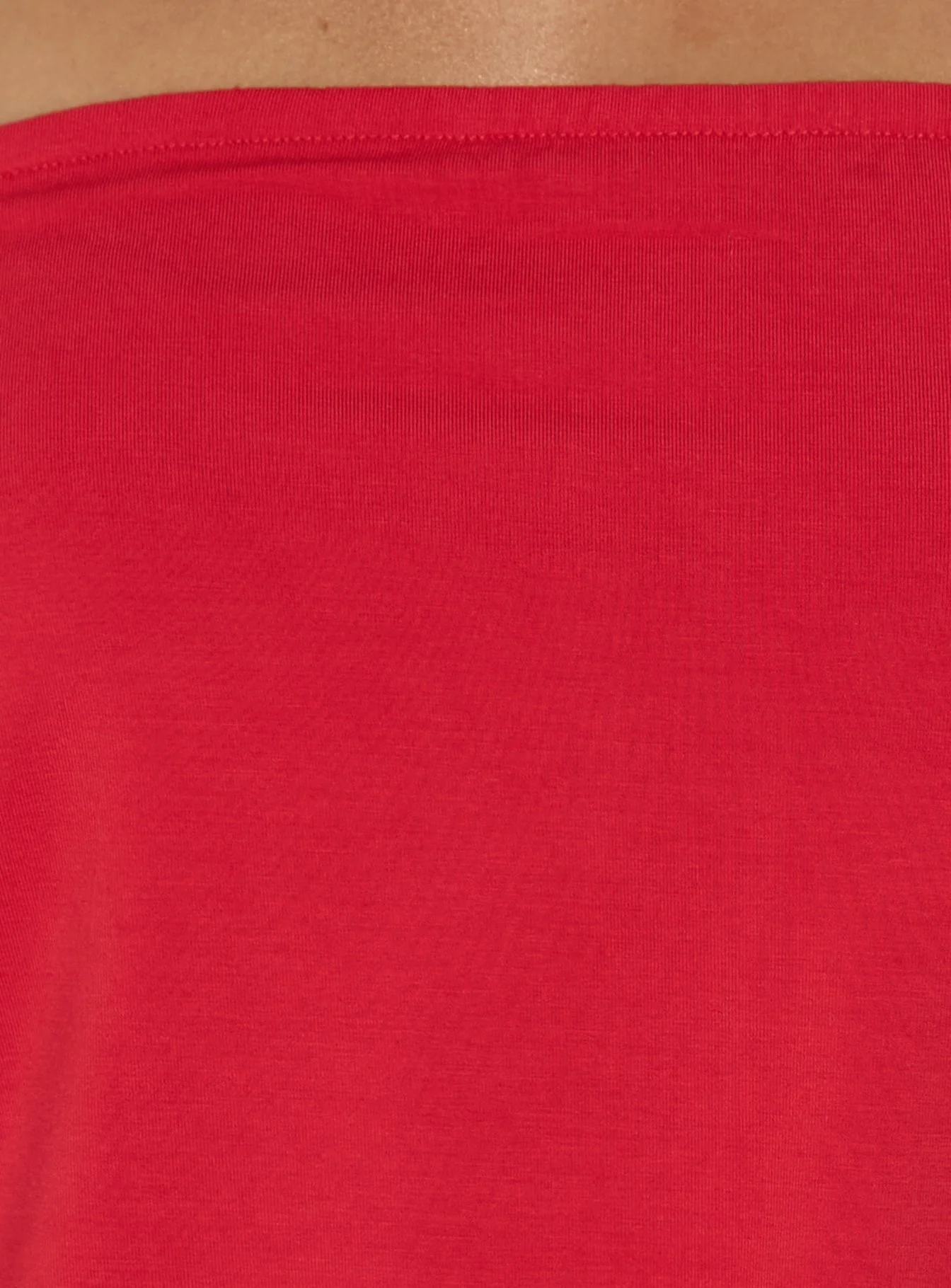 Wryn Strapless Blouson Tie Detail Top Red - Image 6