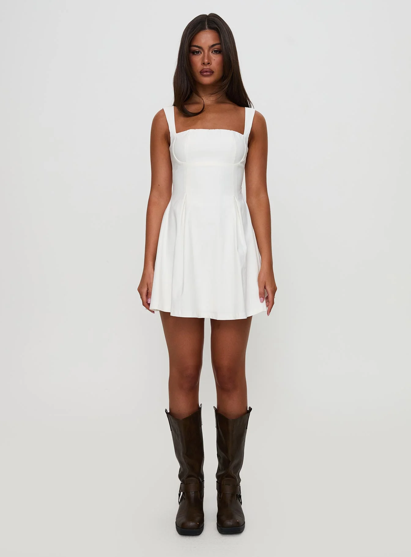 Xanthus Mini Dress White - Image 10