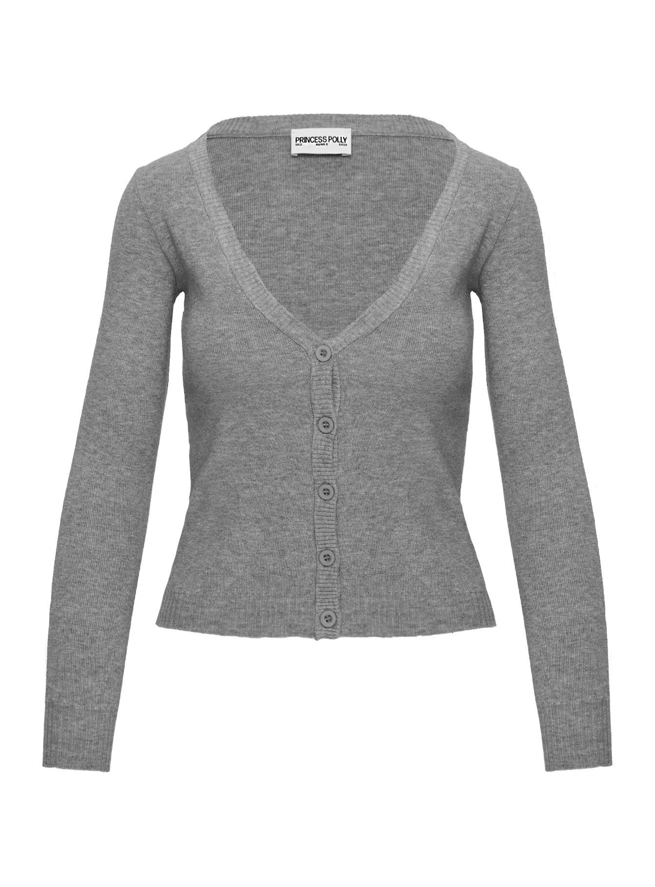 York Cardigan Grey Marle - Image 5
