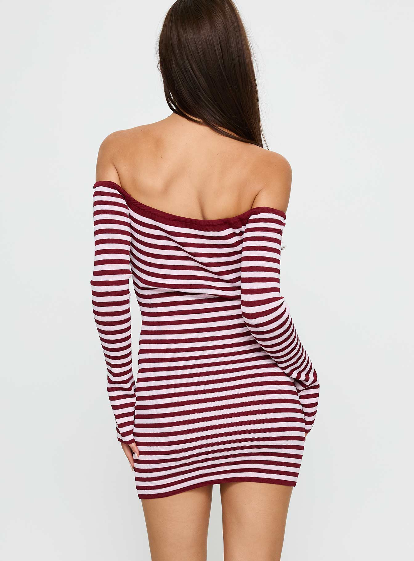 You Wish Long Sleeve Knit Mini Dress Multi - Image 5