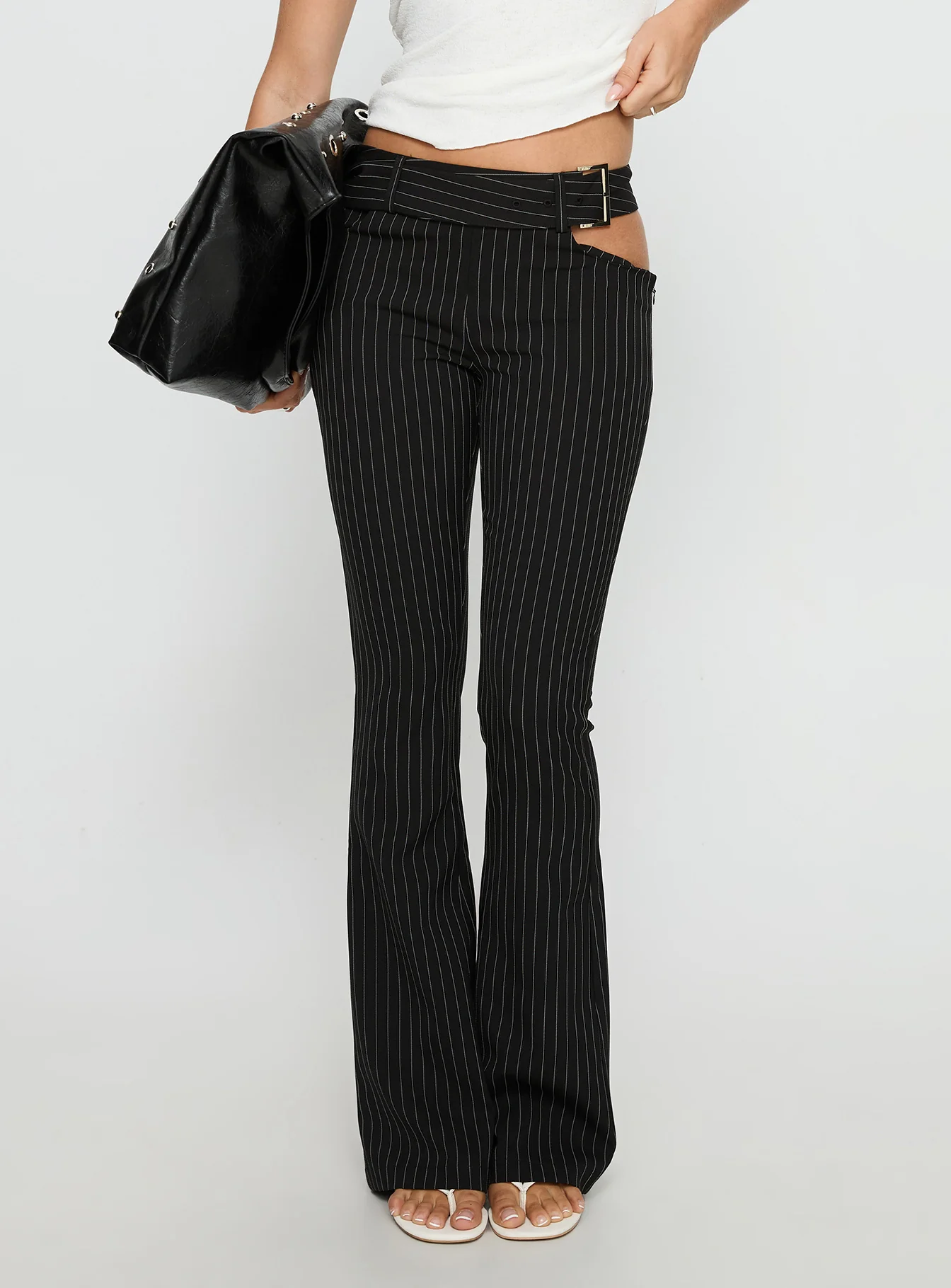 Yves Pant Onyx Pinstripe - Image 2