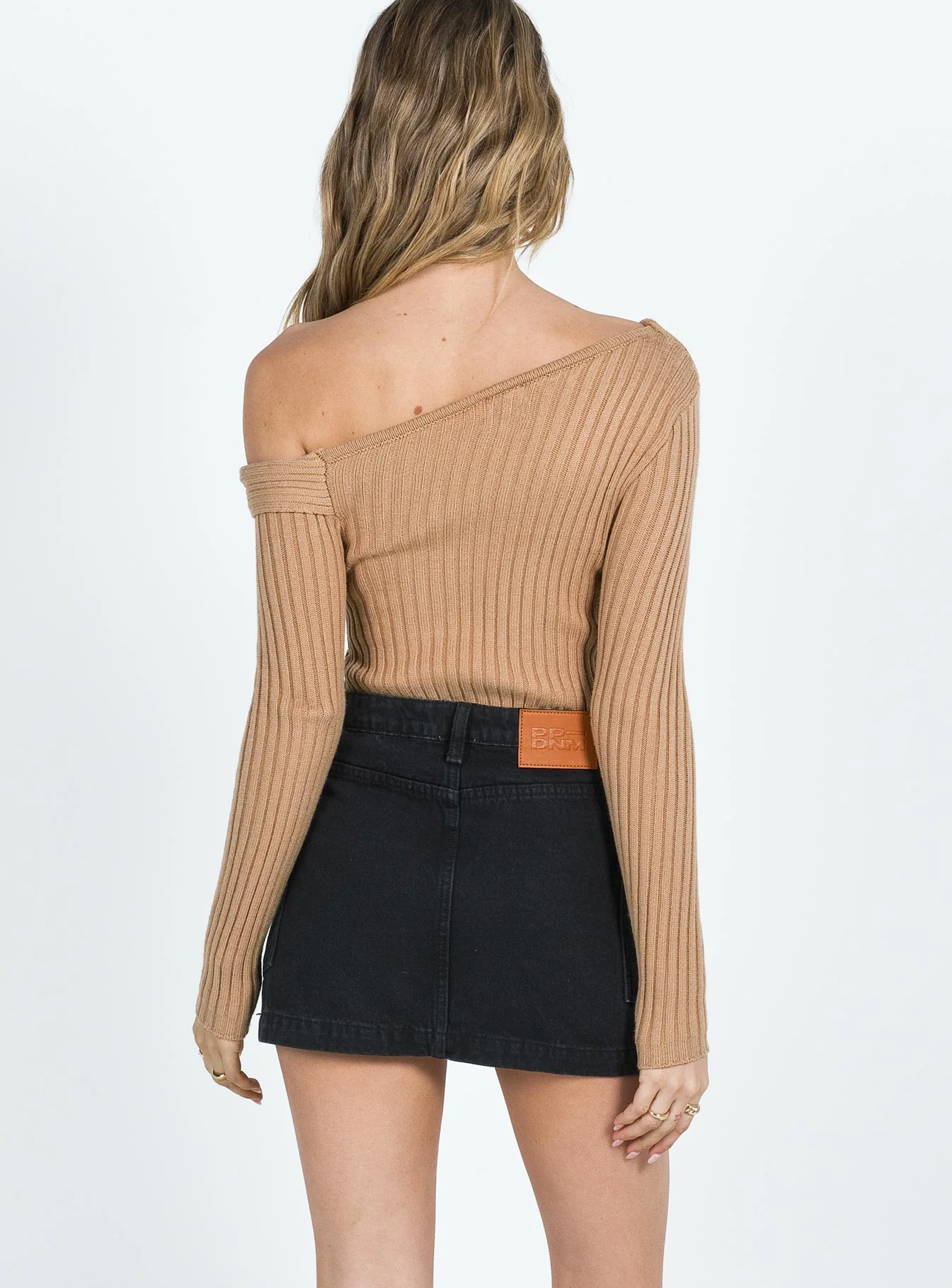 Zakai Cargo Mini Skirt Black Denim - Image 6