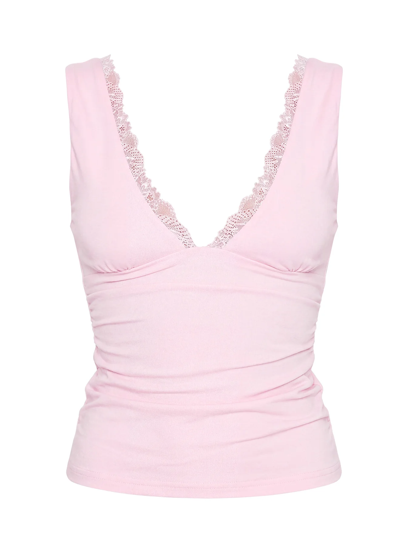 Zespri Lace Jersey Top Pink - Image 8