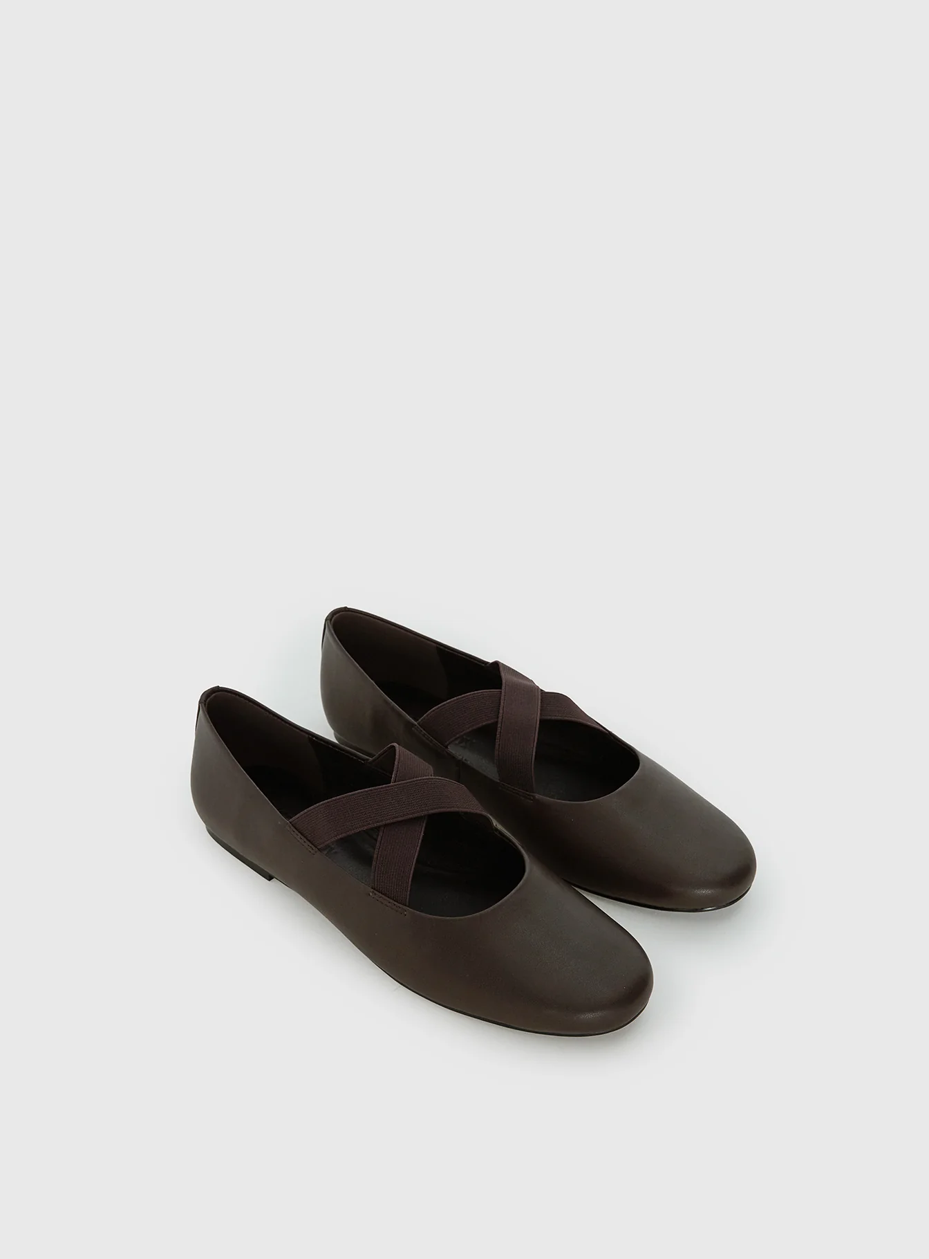 Zevra Sporty Ballet Flats Brown