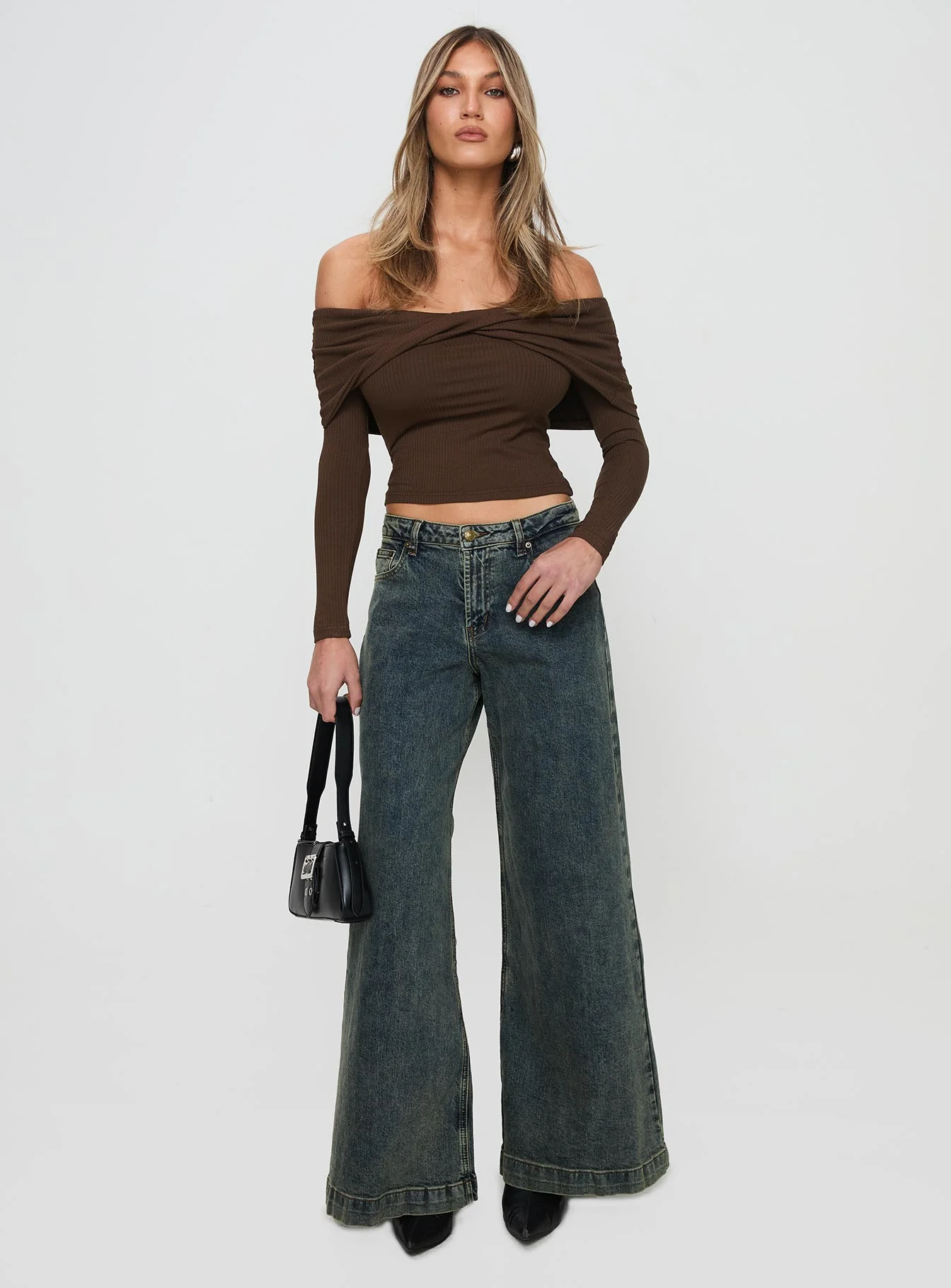 Ziggie Low Rise Baggy Jeans Antique Wash - Image 2