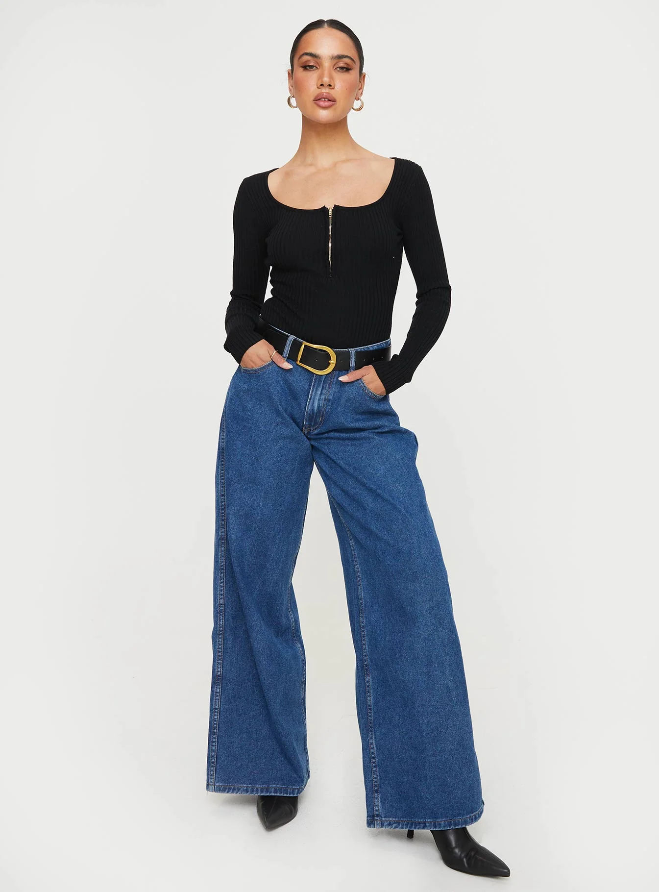 Zuma Long Sleeve Bodysuit Black - Image 2